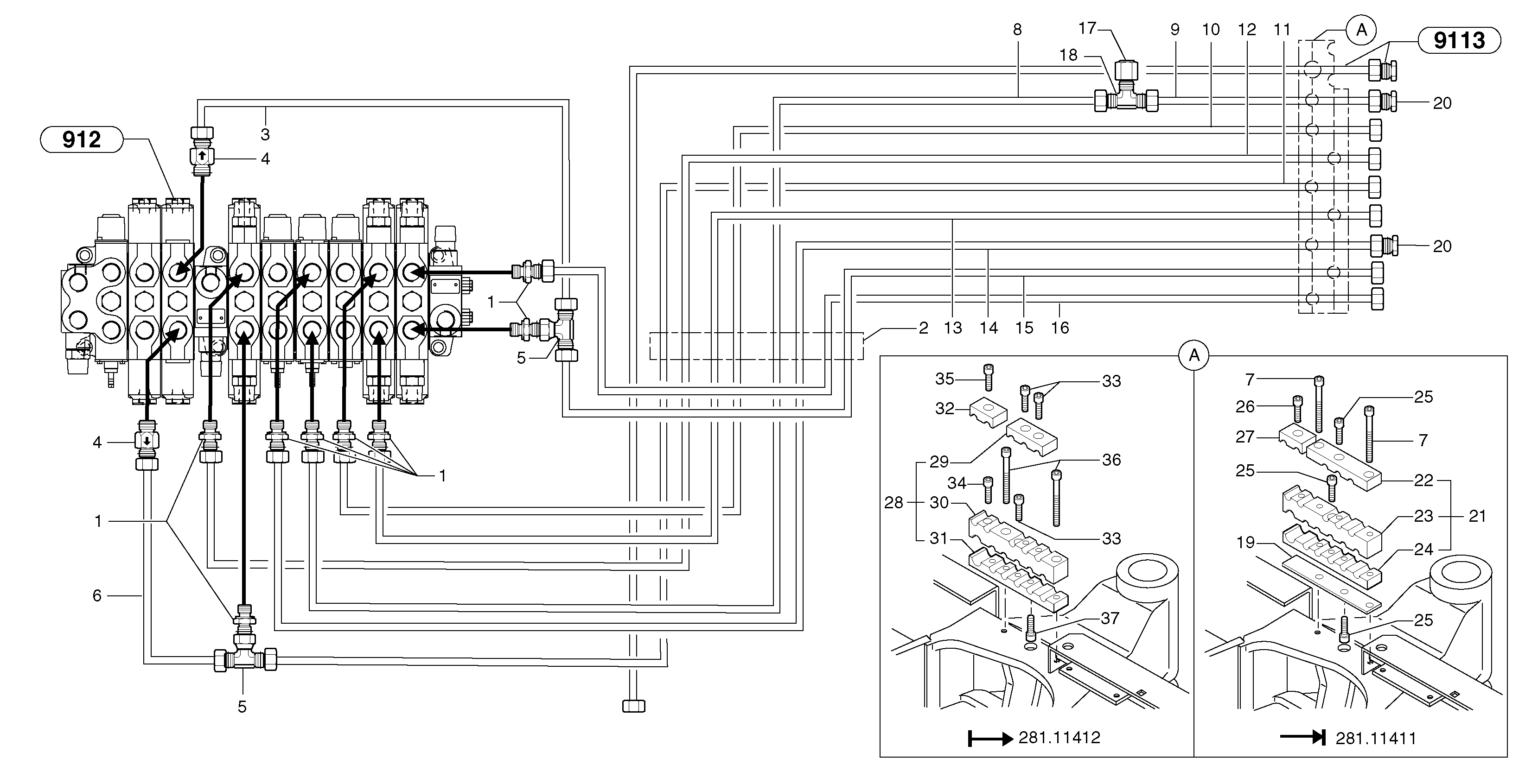 Flange kit PJ4690751 VOLVO