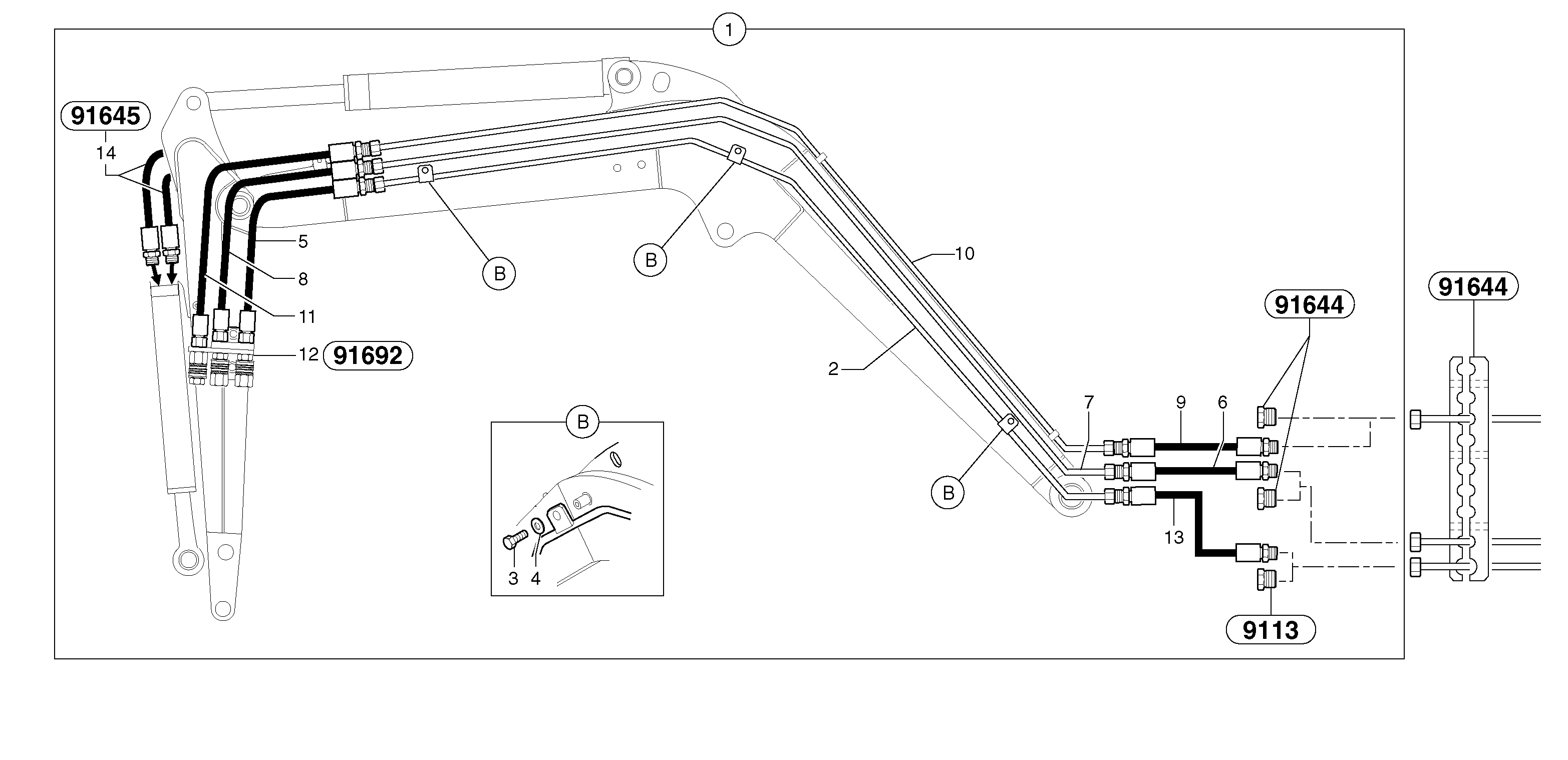 Hydraulic system PJ6860243 VOLVO