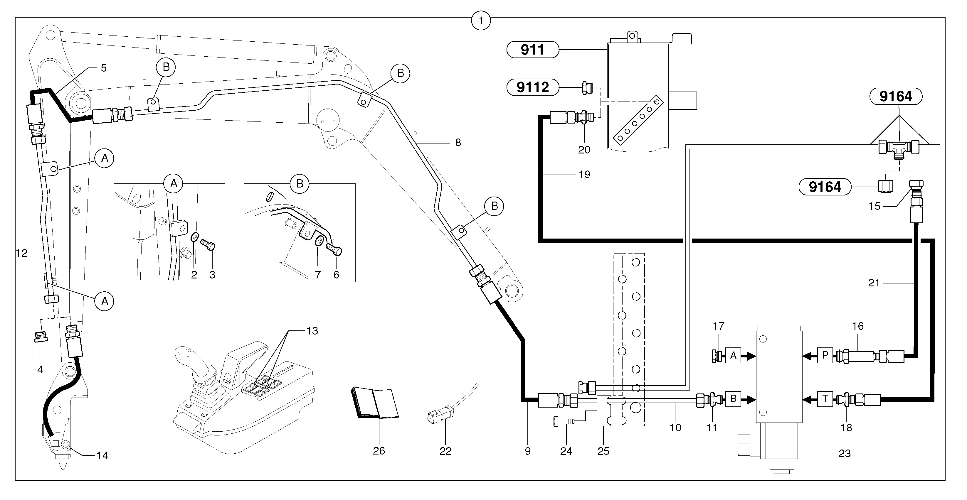 Hydraulic system PJ6930186 VOLVO