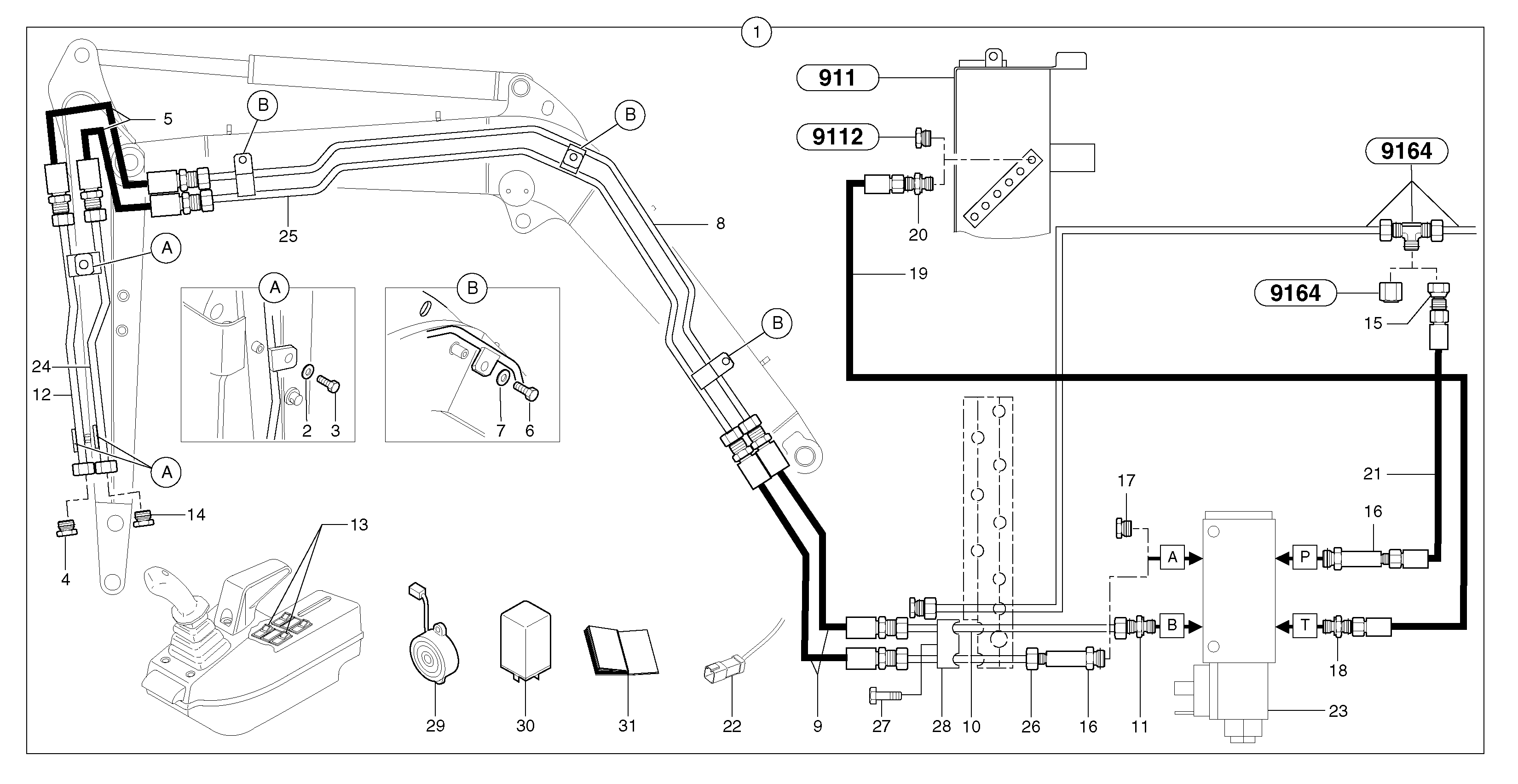 Hydraulic system PJ6930183 VOLVO