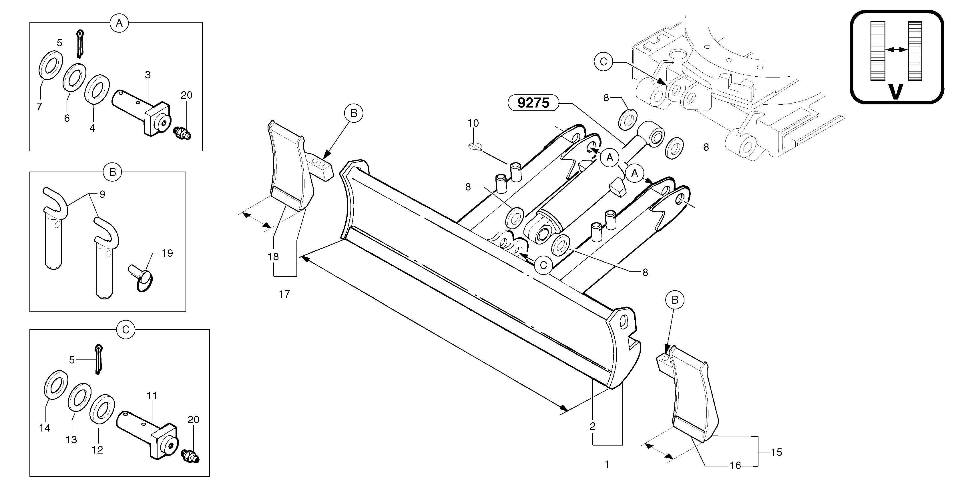 Dozer Blade PJ3811867 VOLVO