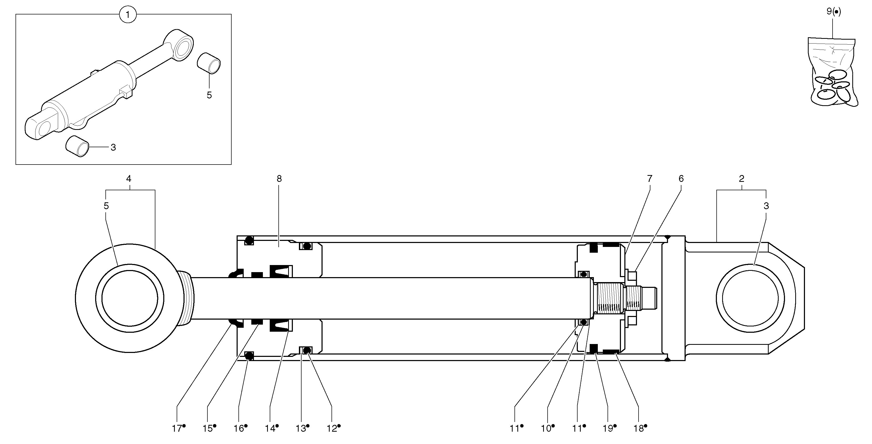 Cylinder housing PJ5930101 VOLVO
