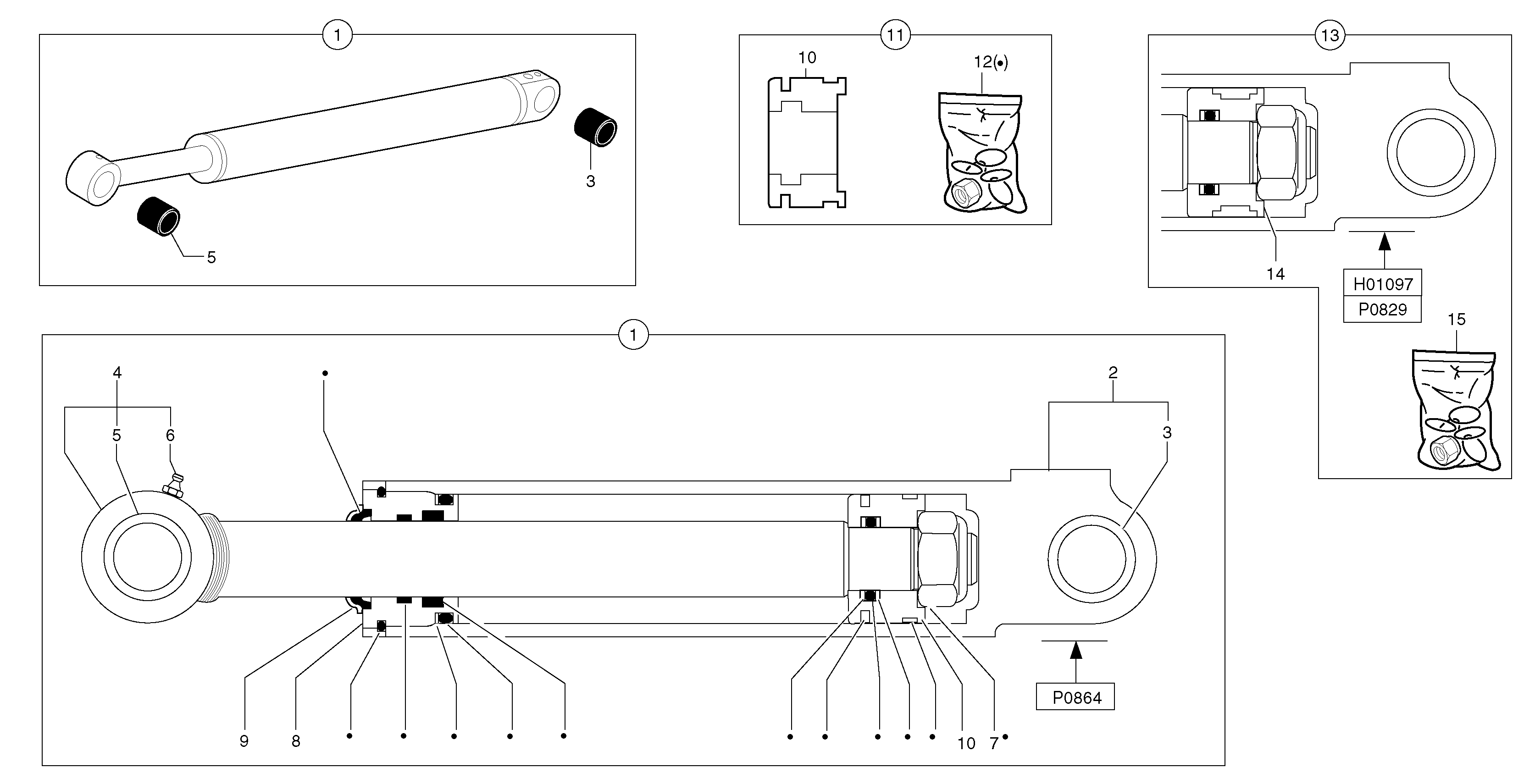 Cylinder housing PJ5930266 VOLVO