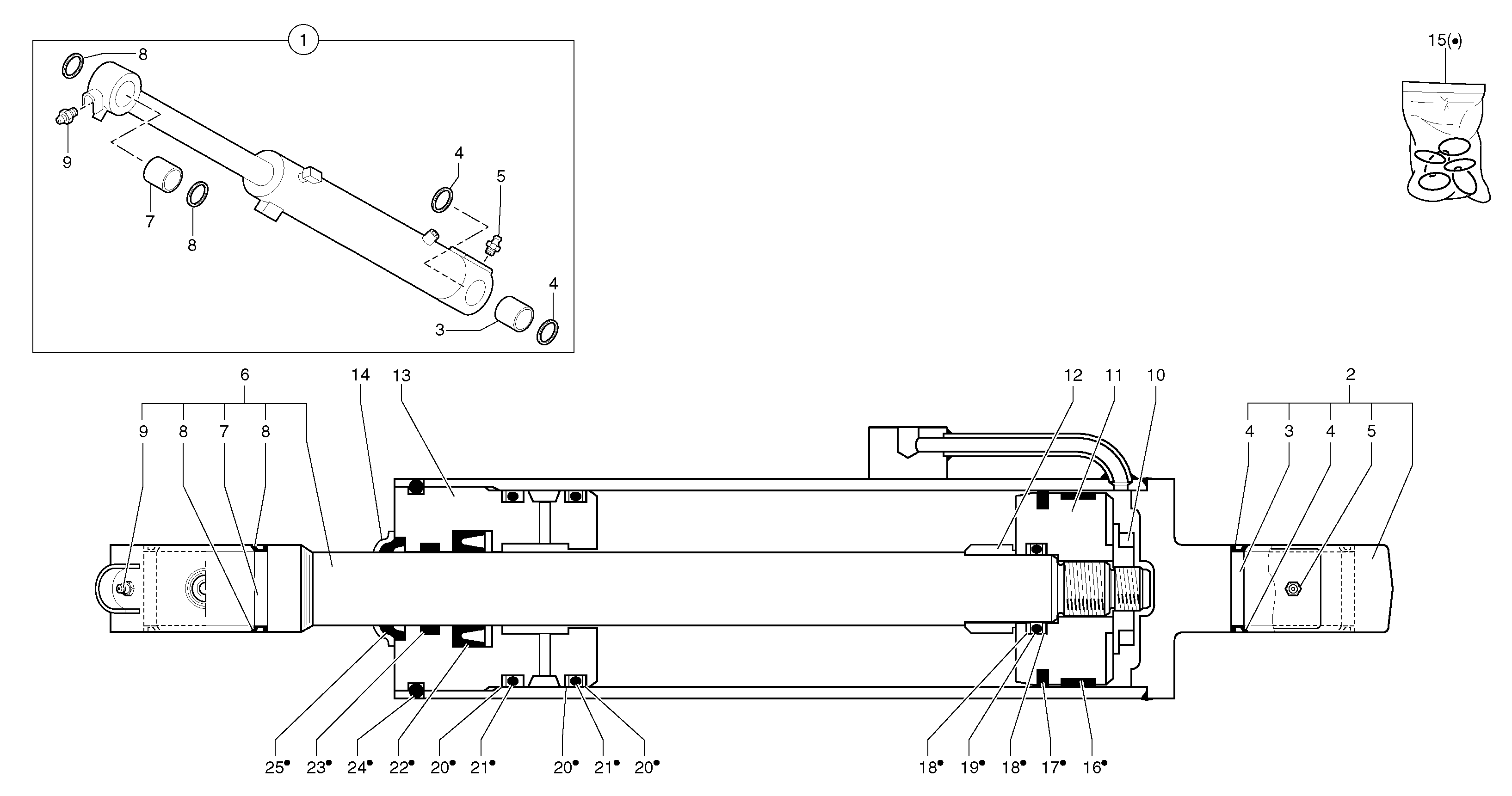 Piston rod PJ5940396 VOLVO