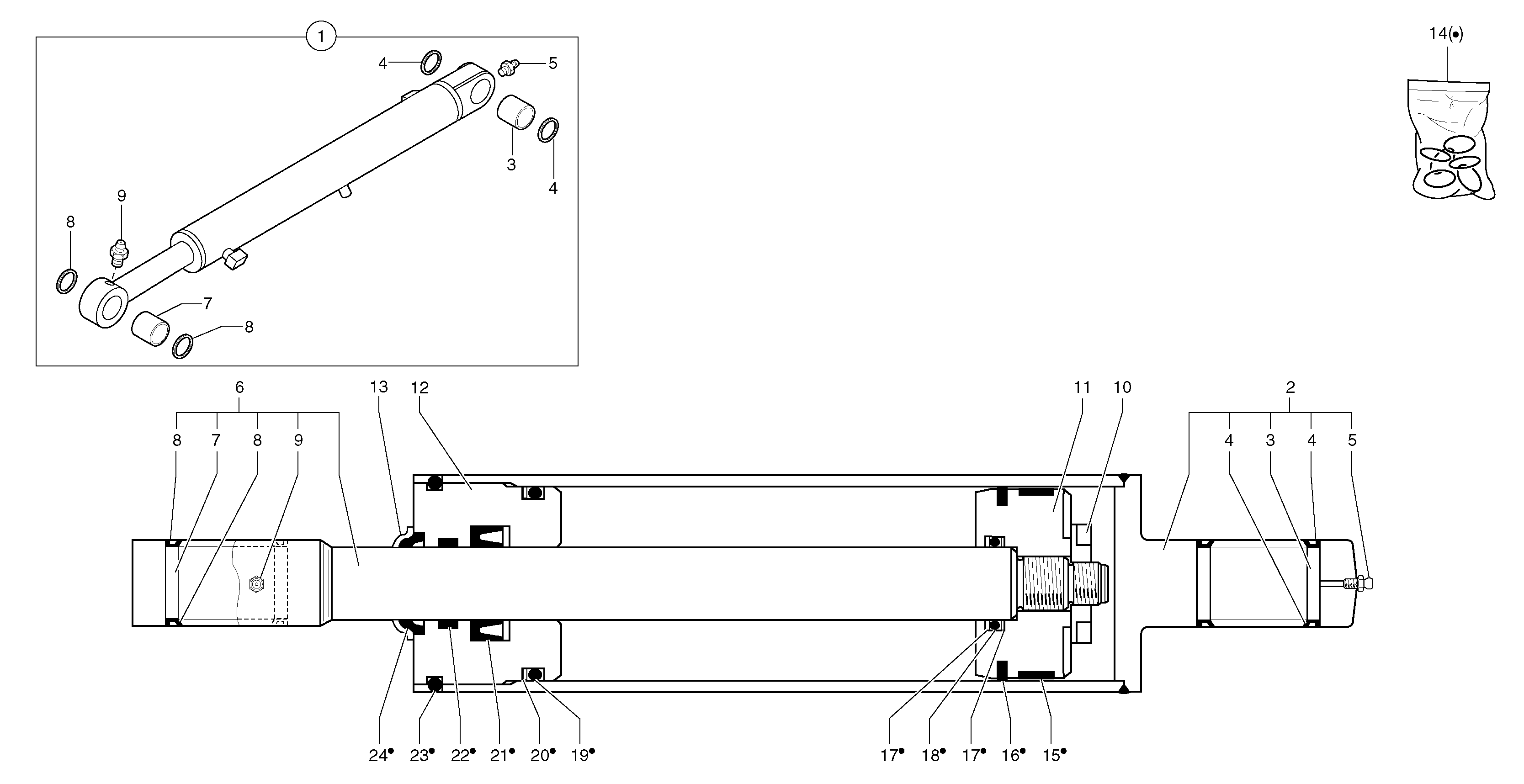 Cylinder housing PJ5930289 VOLVO