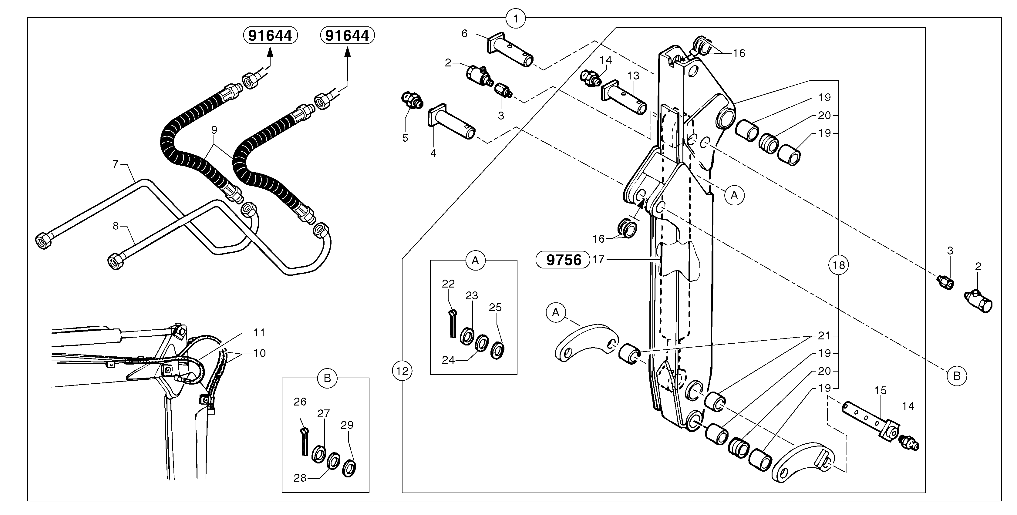 Telescopic arm kit PJ6860183 VOLVO