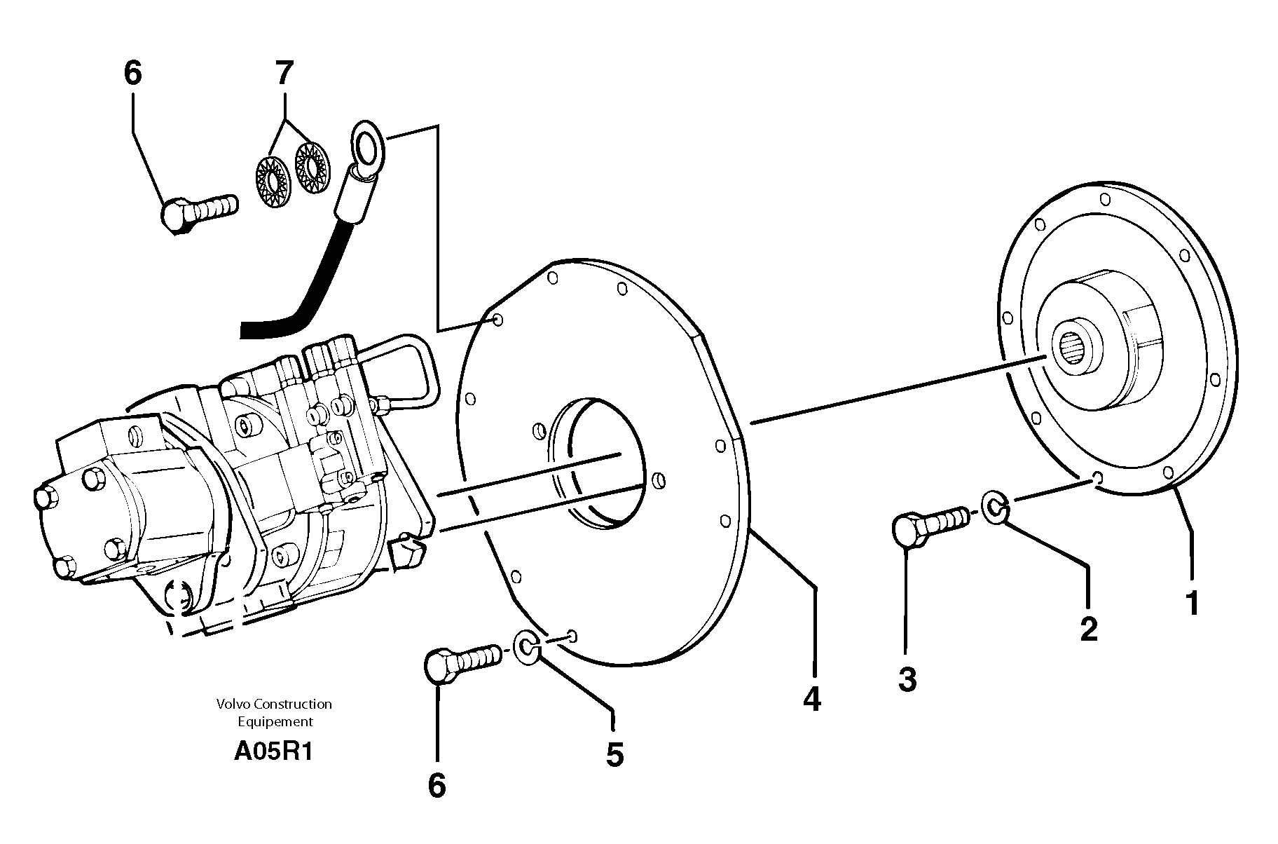 For upper engine part PJ4380212 VOLVO