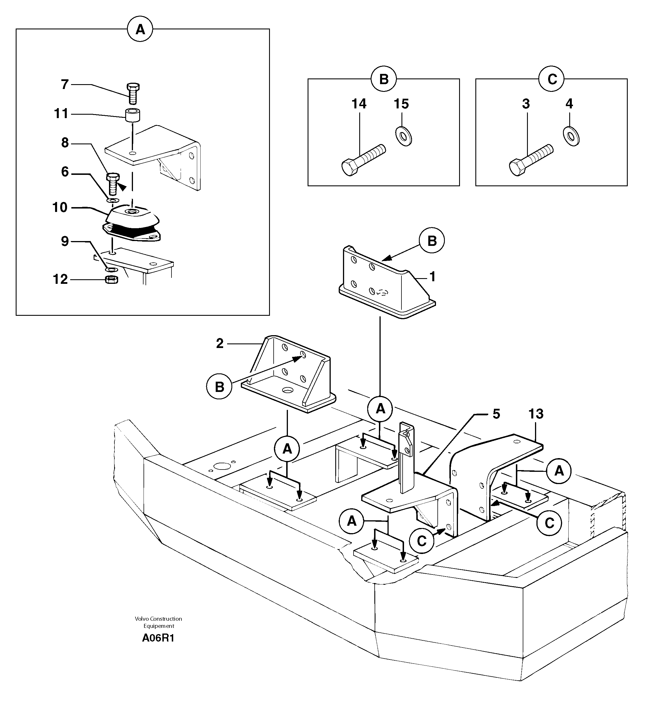 Engine Bracket PJ3811571 VOLVO