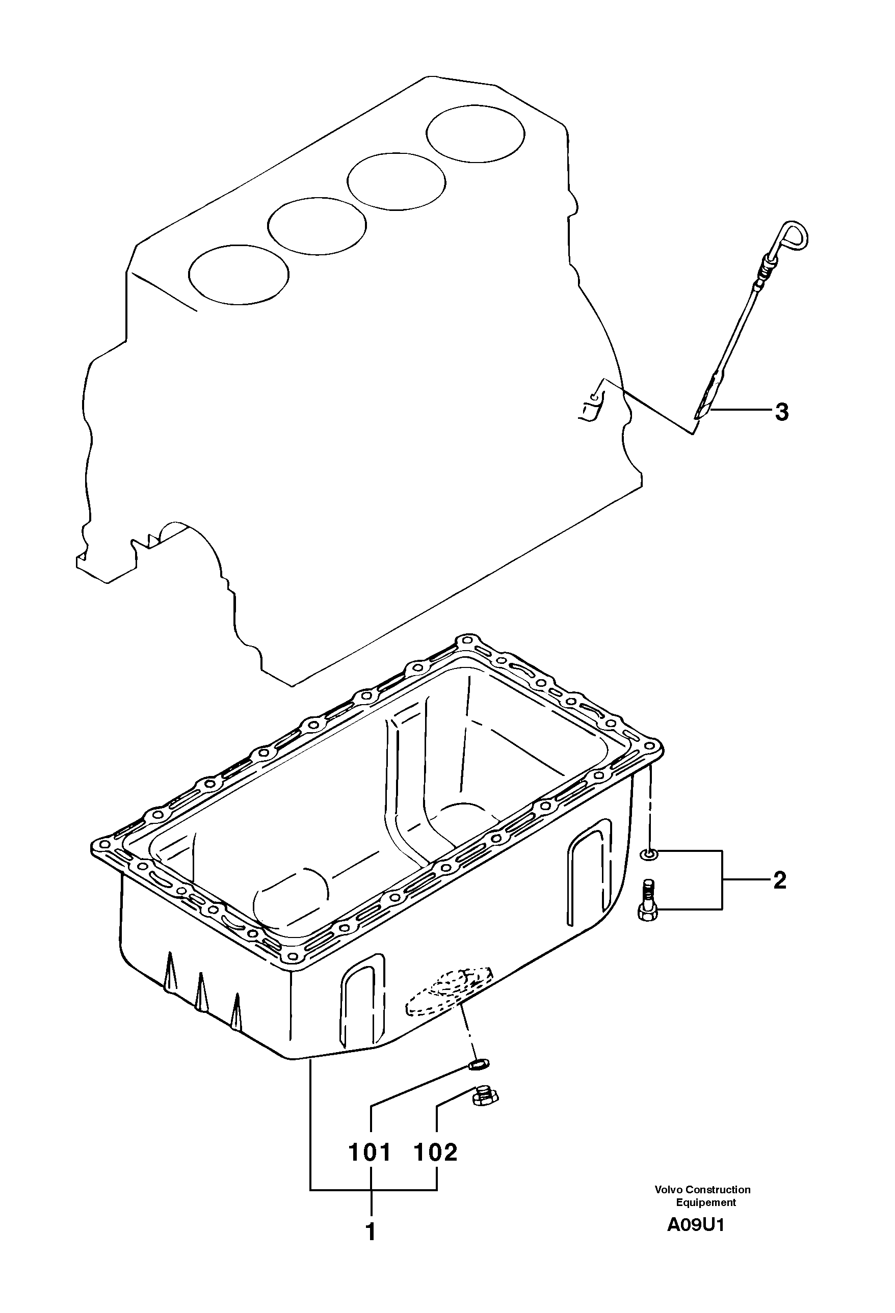 Oil pan PJ7416463 VOLVO