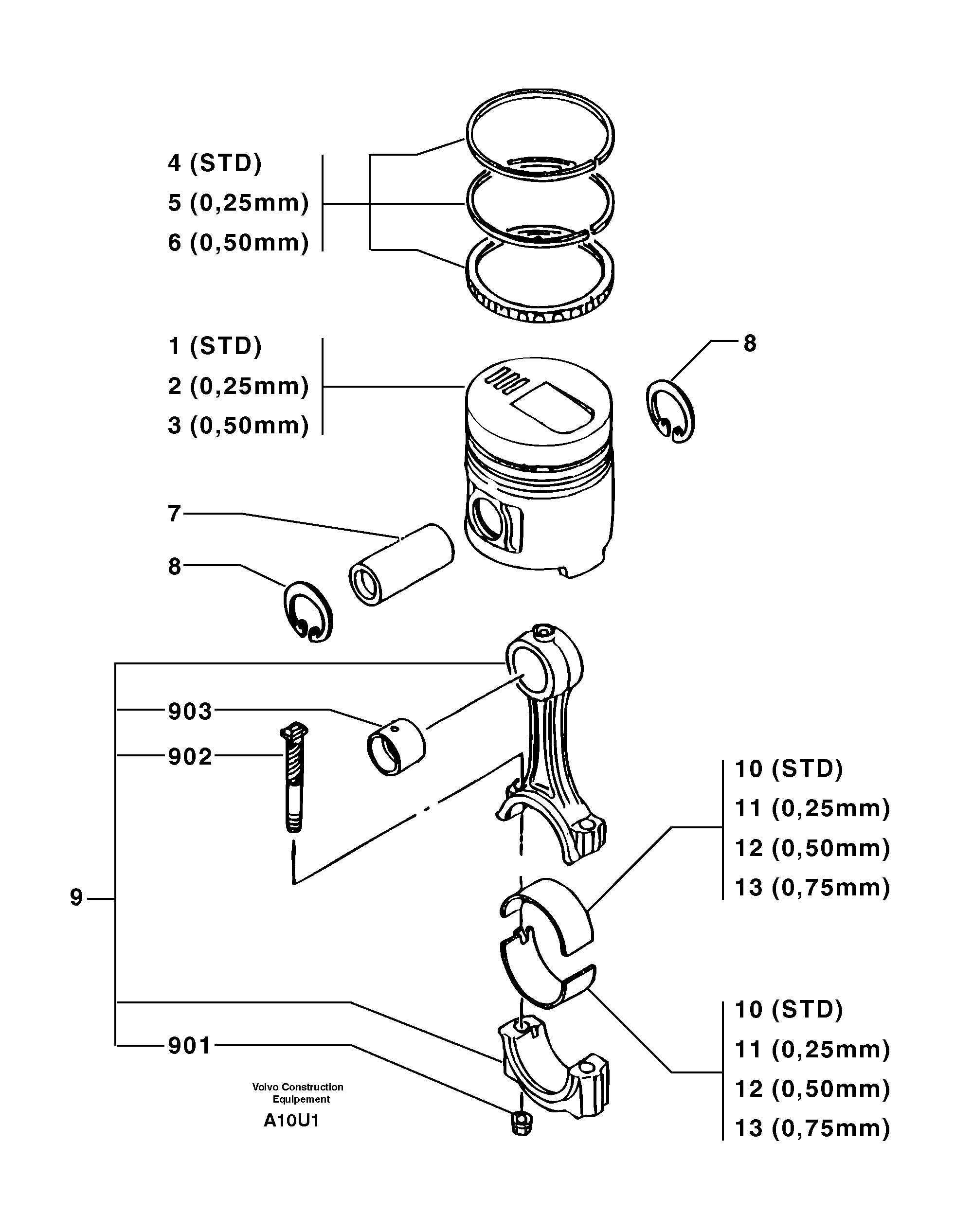 Rope wire PJ7416486 VOLVO