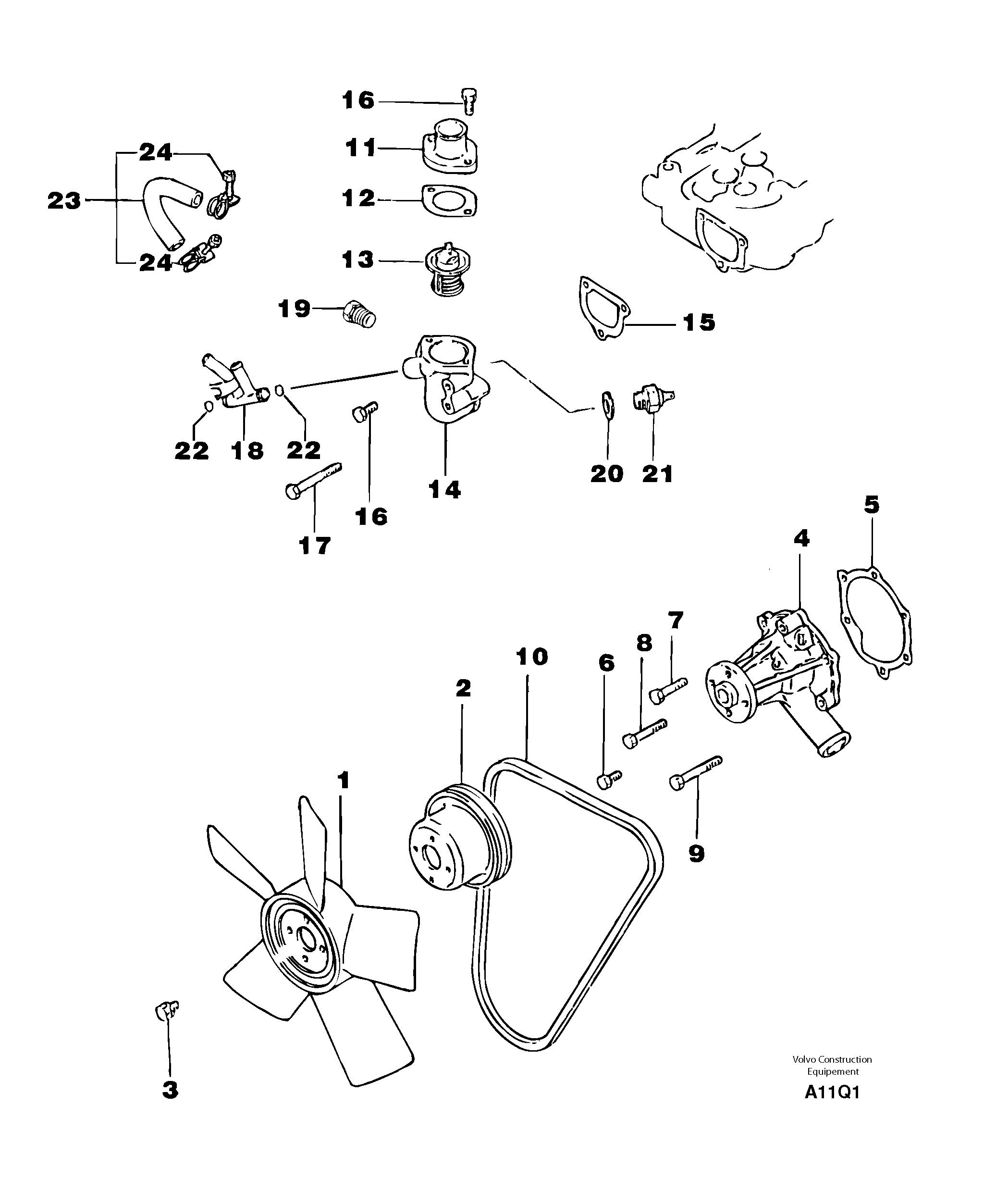 Fan PJ7412981 VOLVO