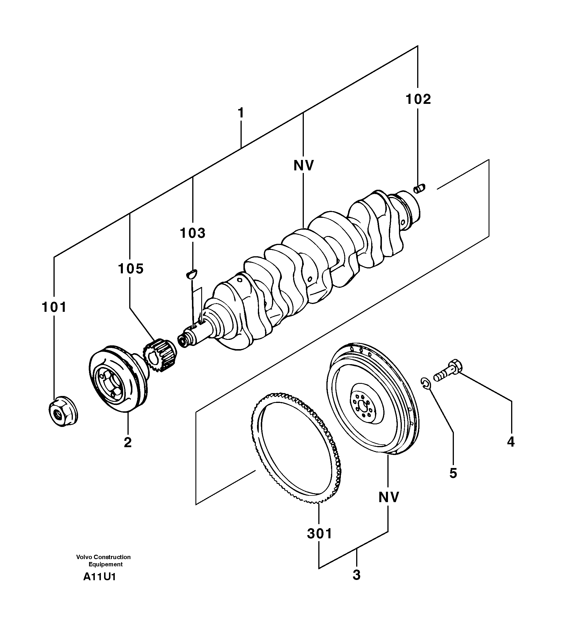 Flywheel PJ7416614 VOLVO