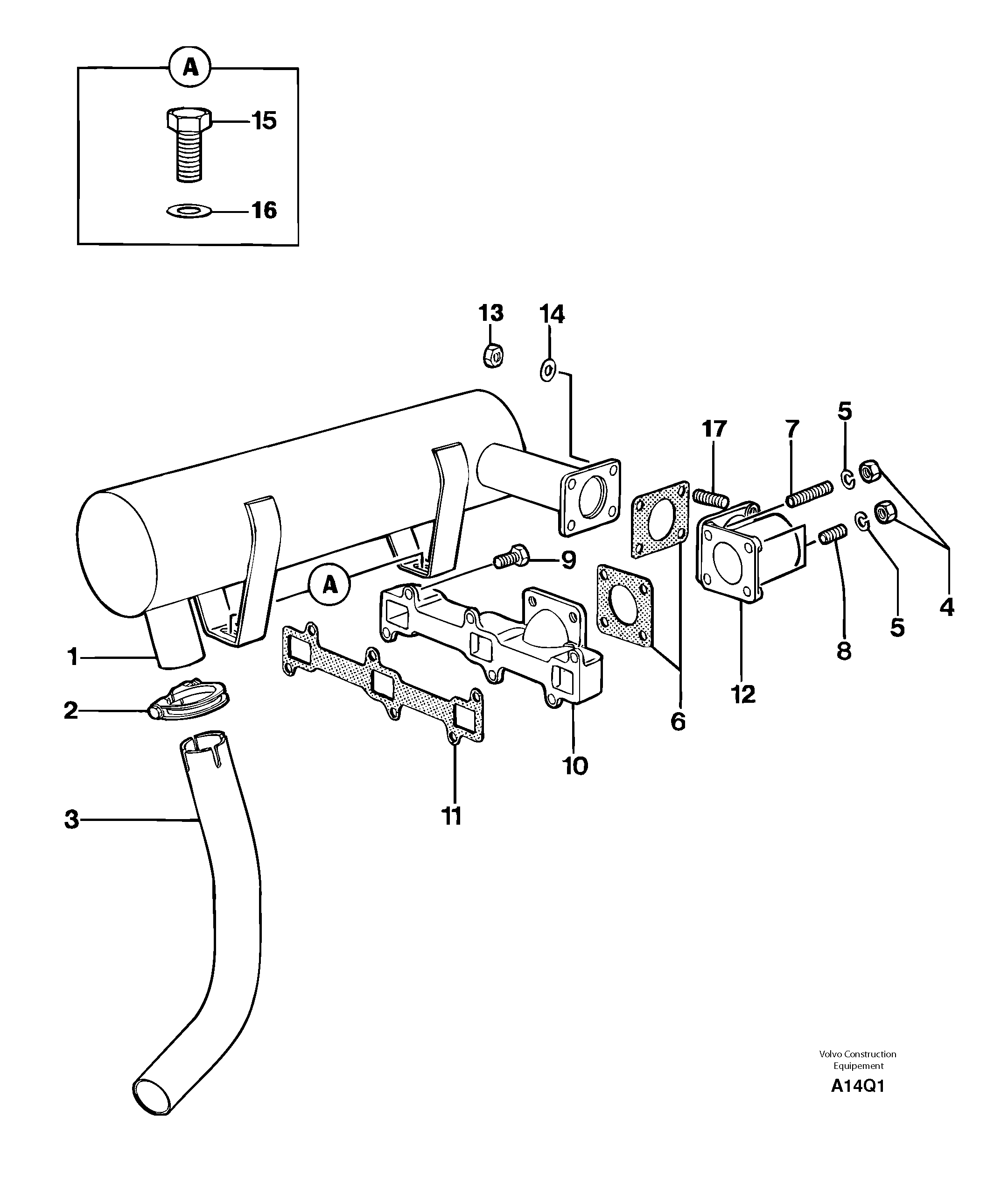 Catalytic exhaust PJ6530192 VOLVO