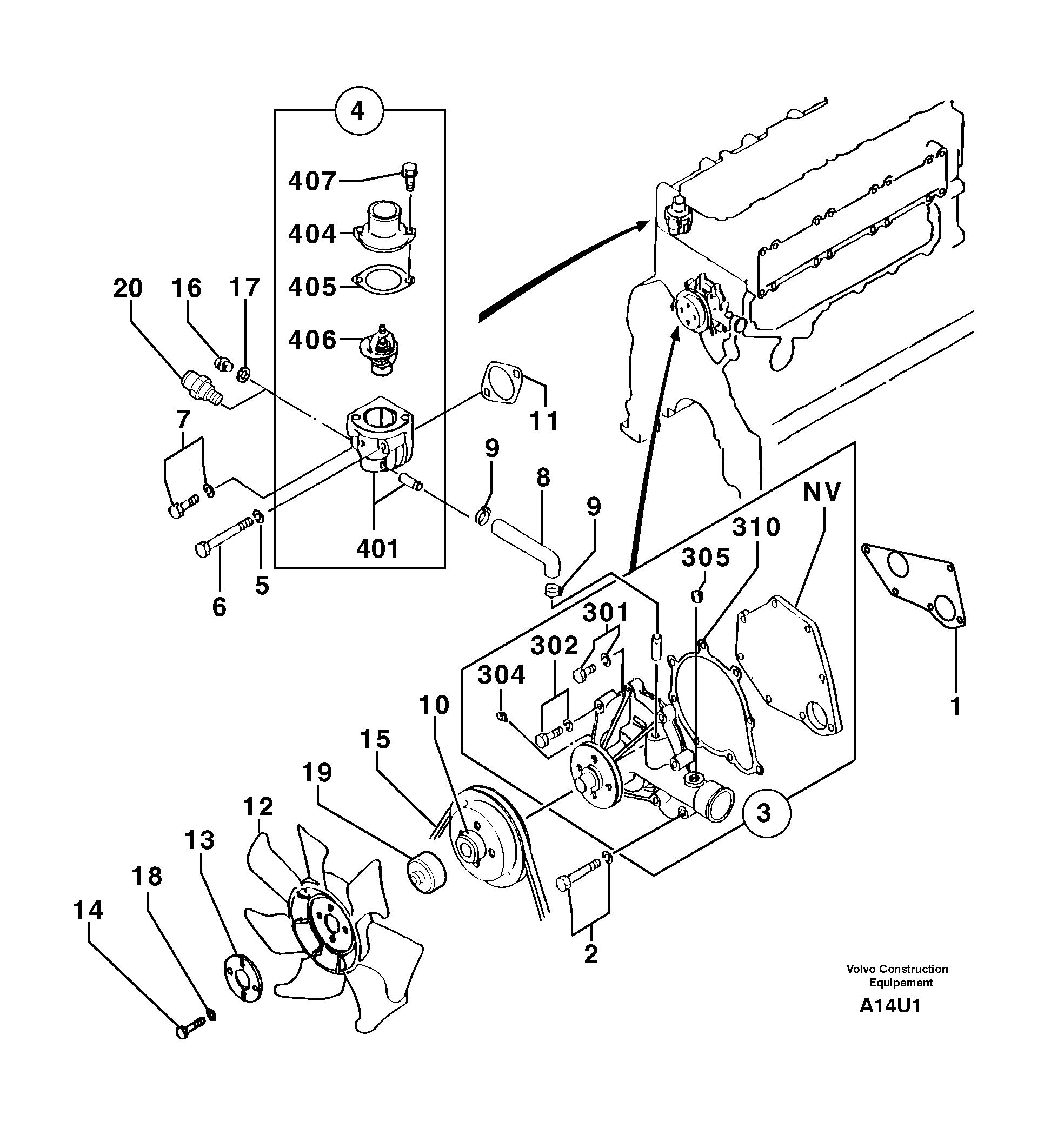 Spacer PJ4010113 VOLVO
