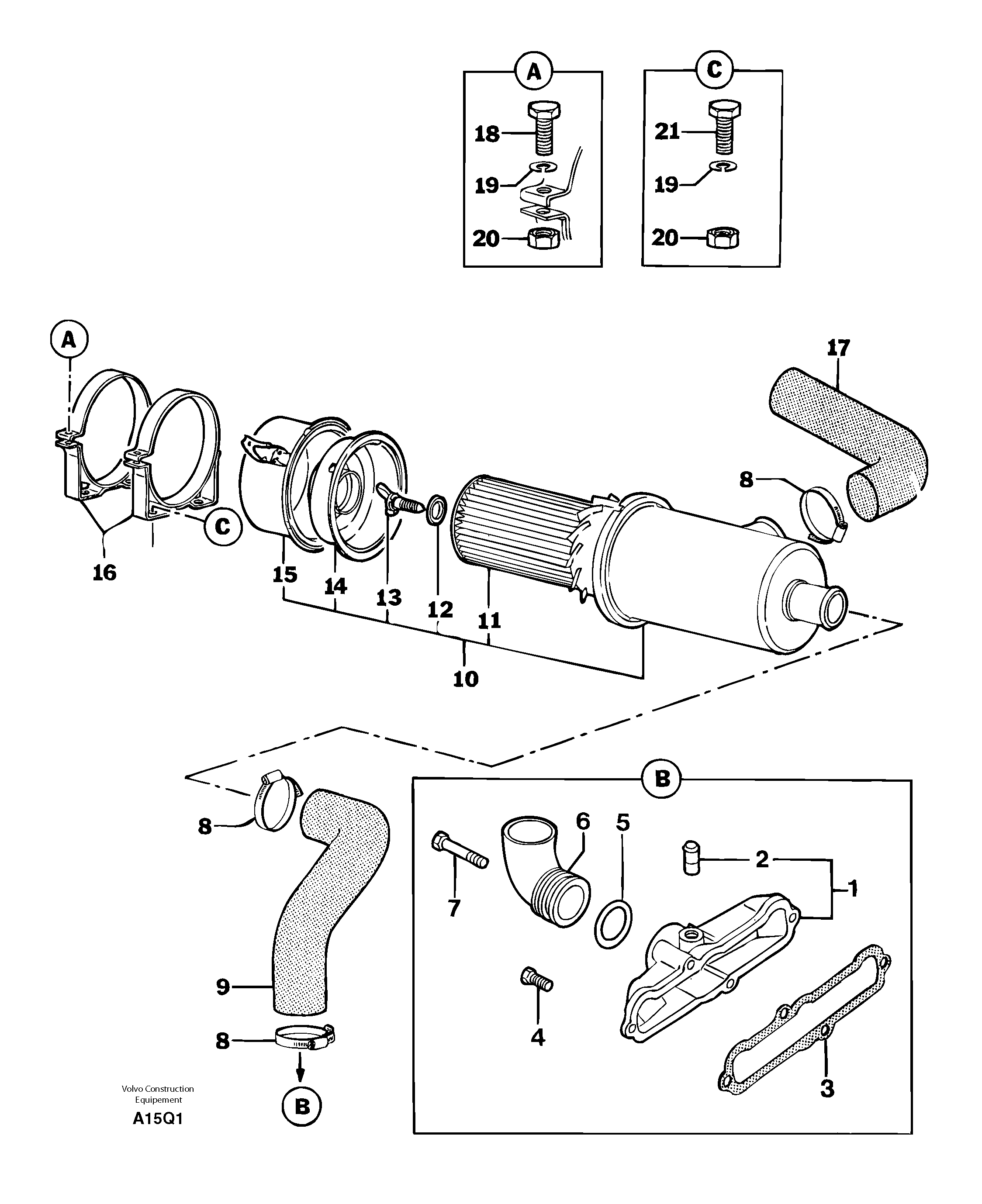 Air filter PJ7410033 VOLVO