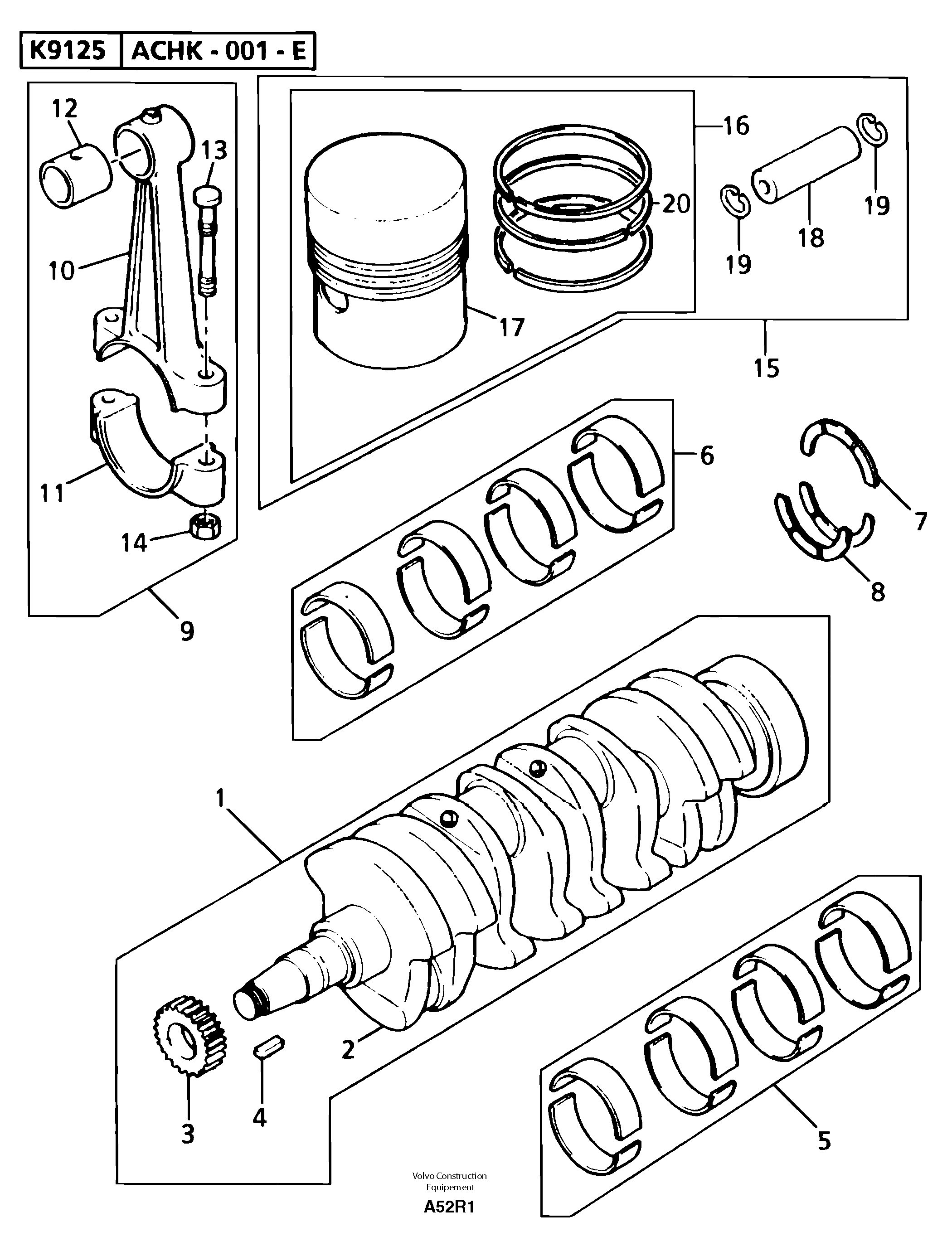 Piston Kit PJ115016800 VOLVO