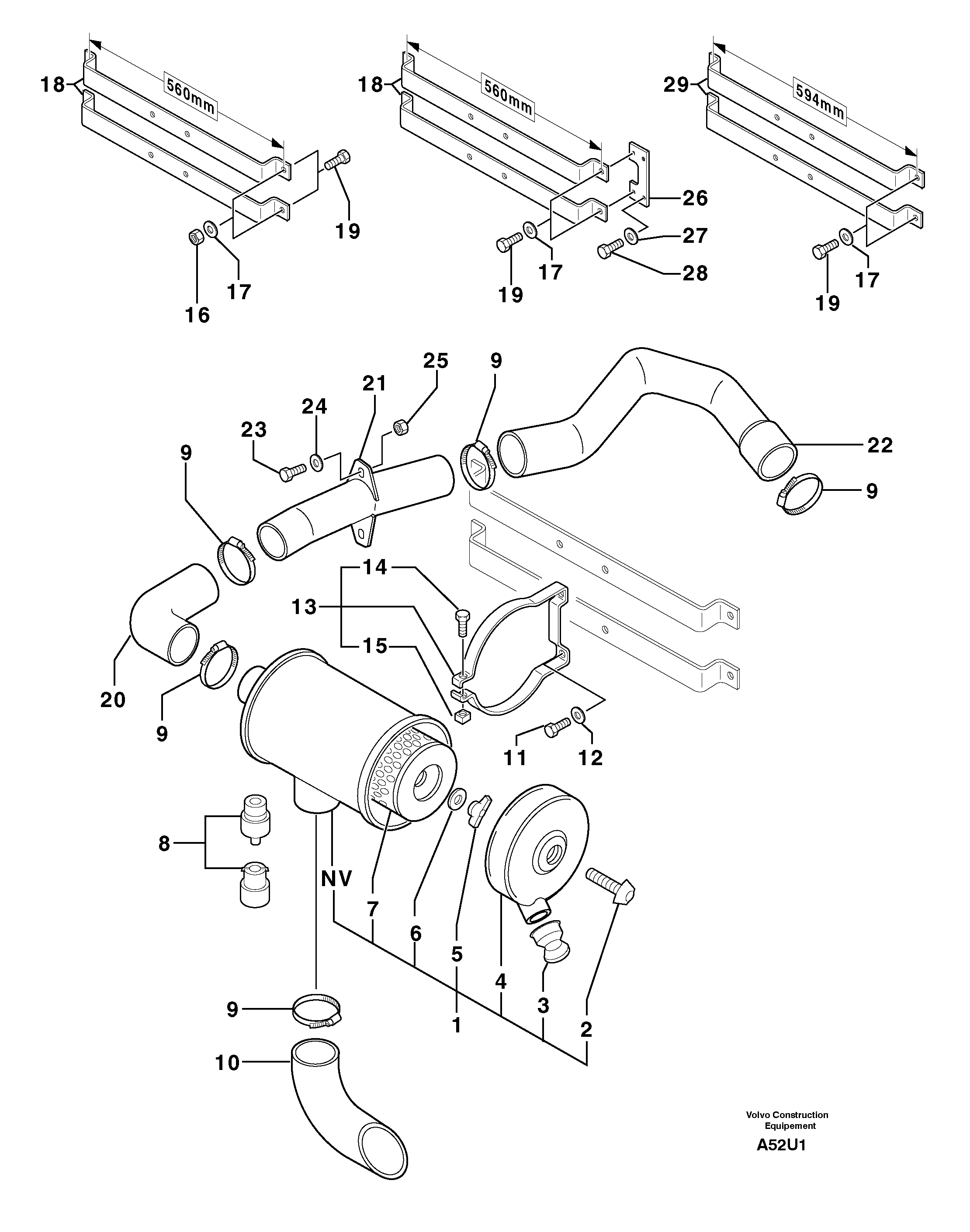 Hose PJ4199098 VOLVO