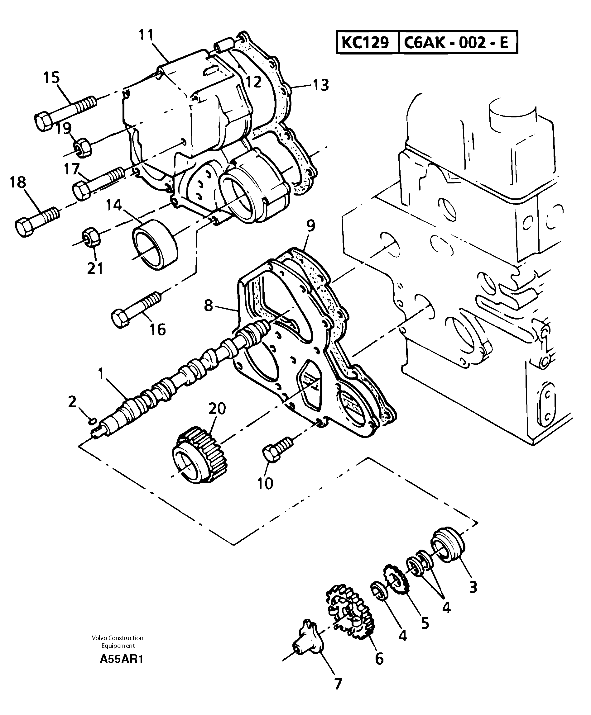 Camshaft PJ120026320 VOLVO