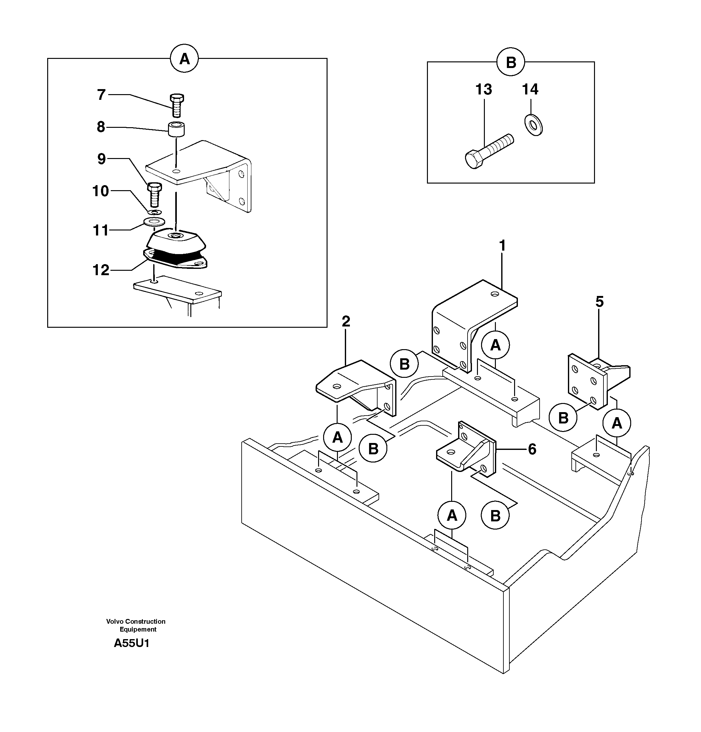Engine Bracket PJ3811729 VOLVO