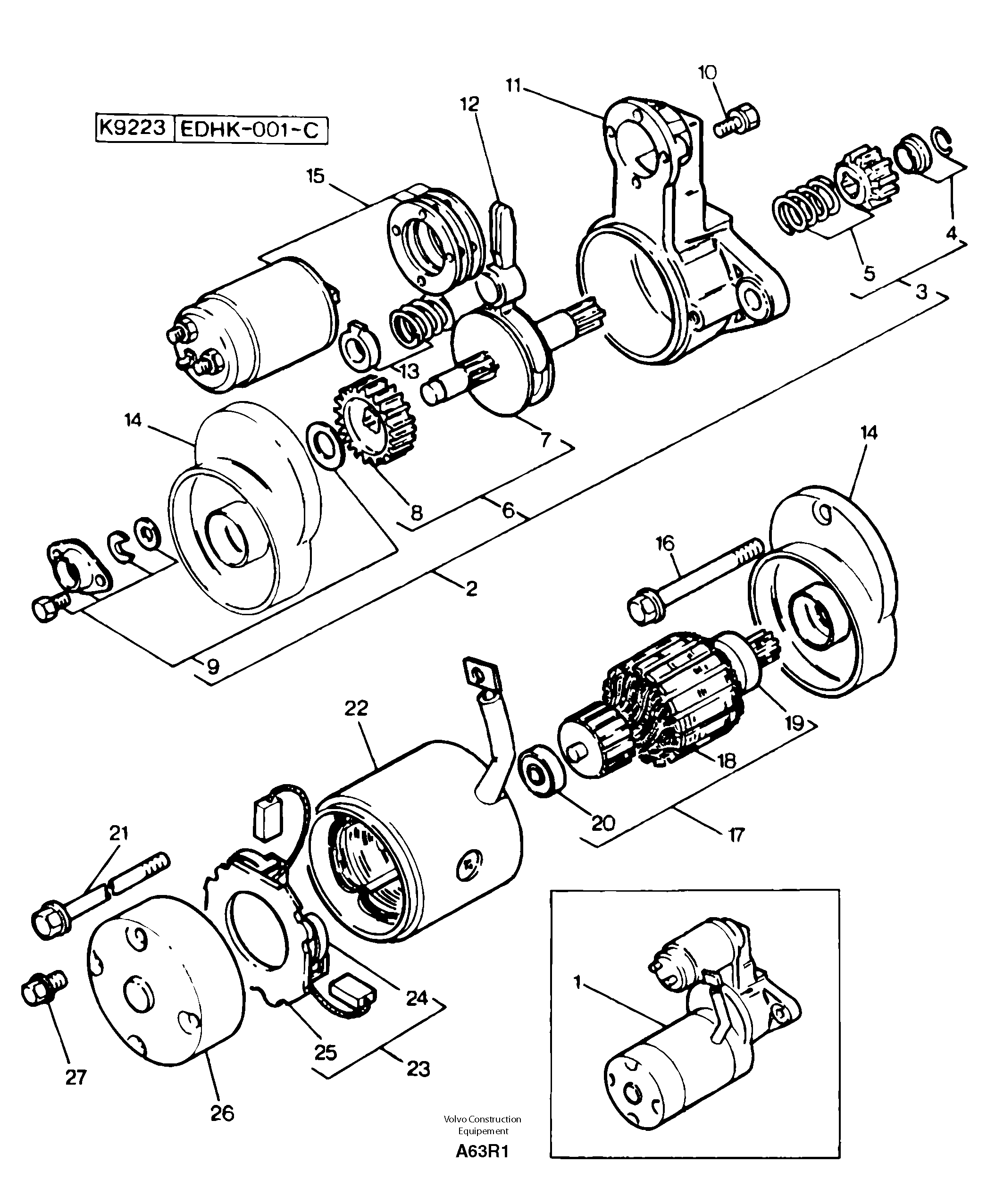 For upper engine part PJ185846317 VOLVO