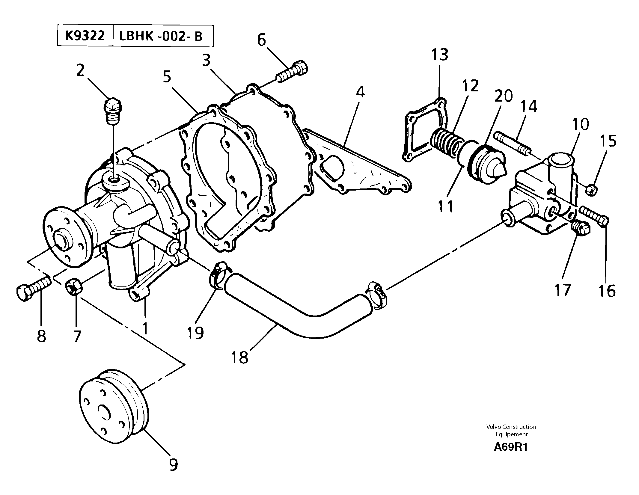 Water Pump PJ145016900 VOLVO