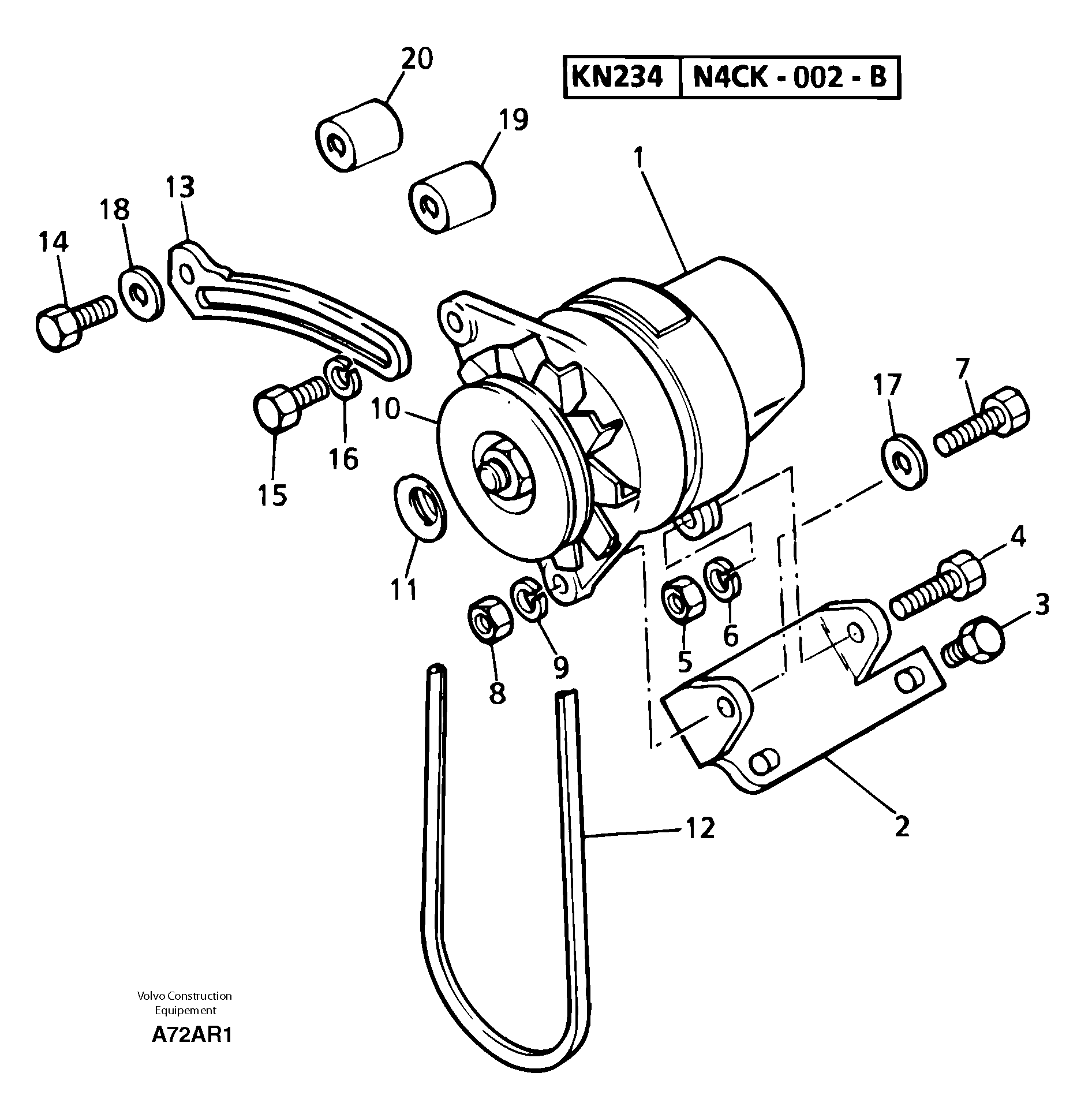 Pulley PJ2871W010 VOLVO