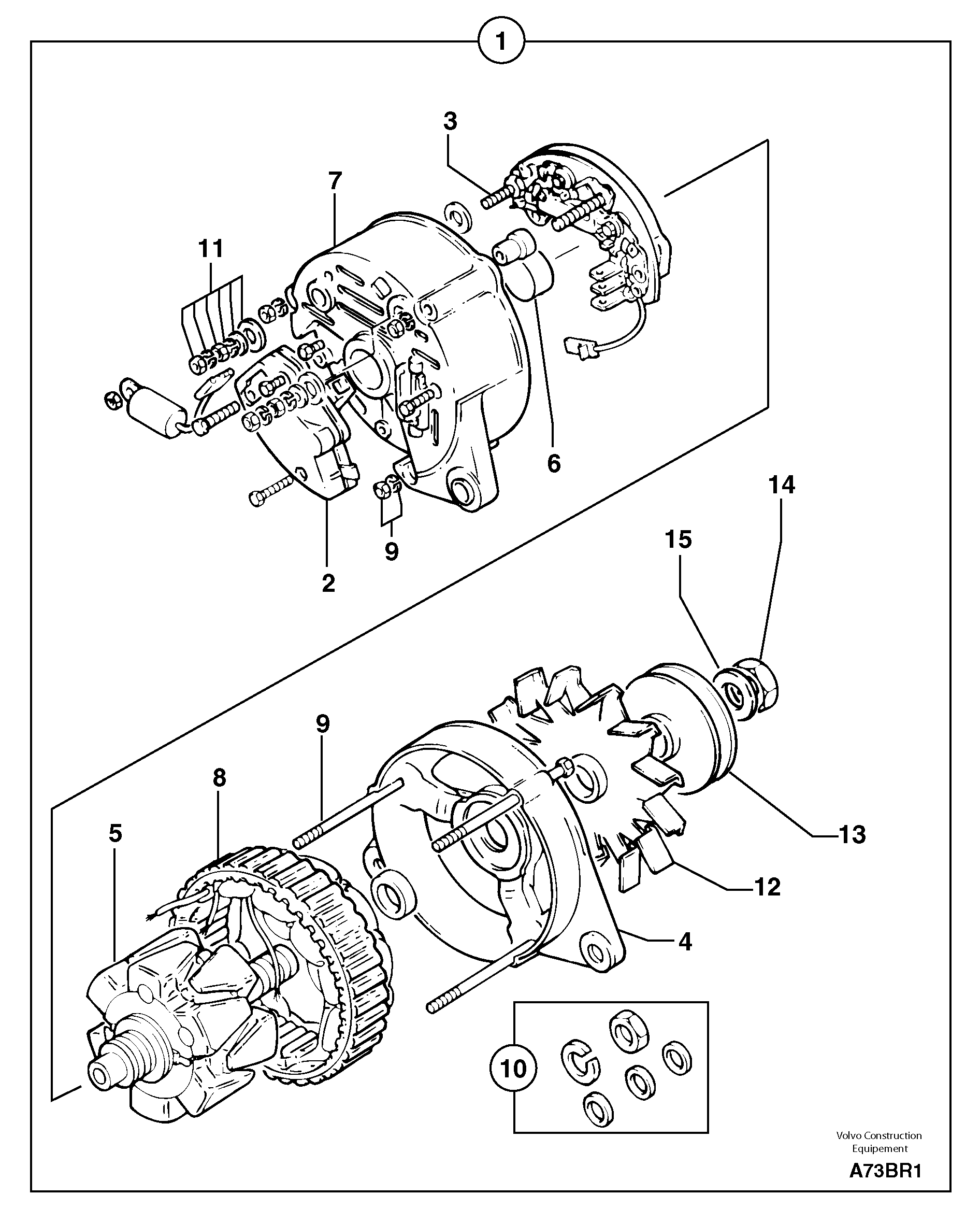 Alternator PJ2871A141 VOLVO