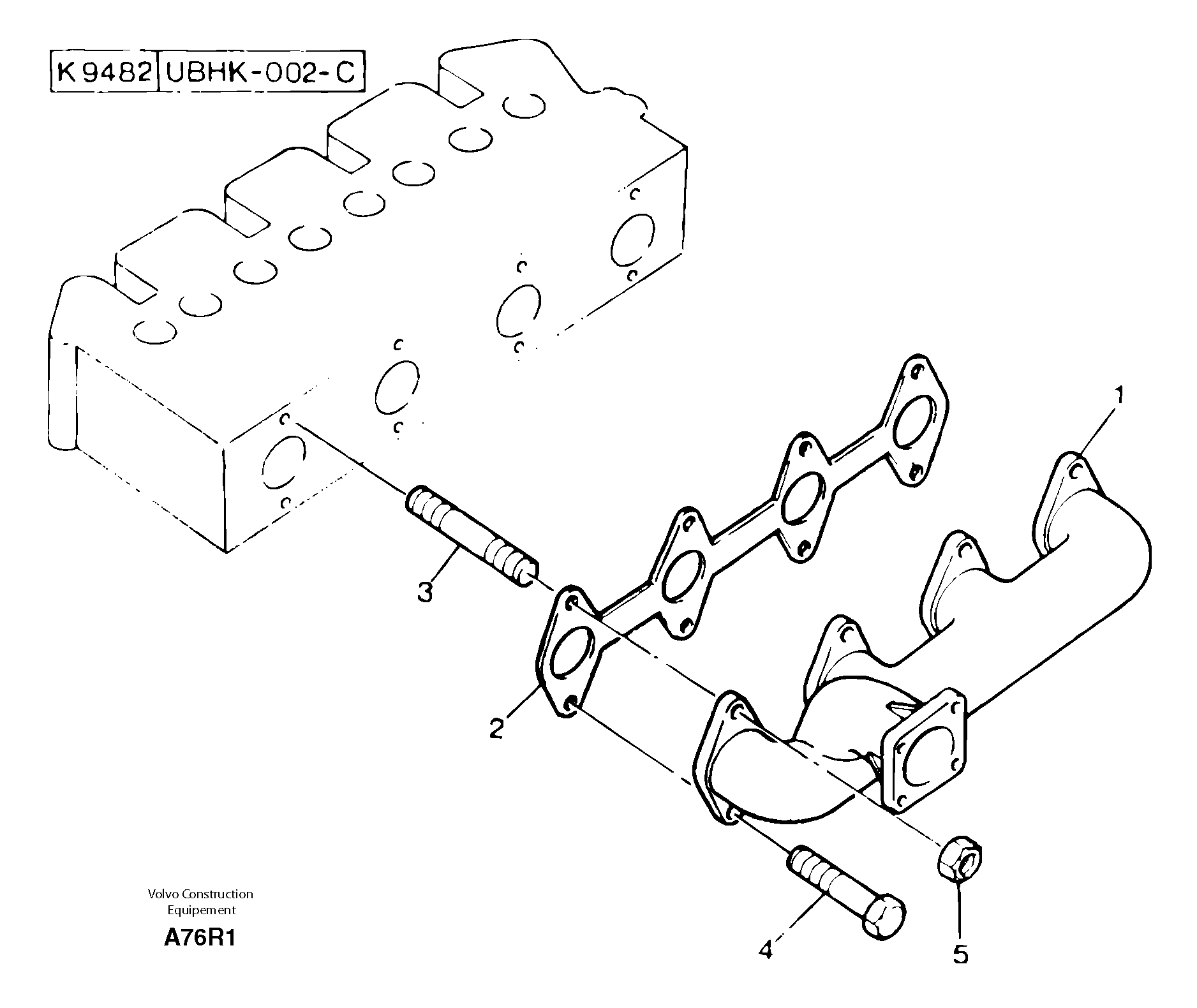 Stud PJ012100860 VOLVO