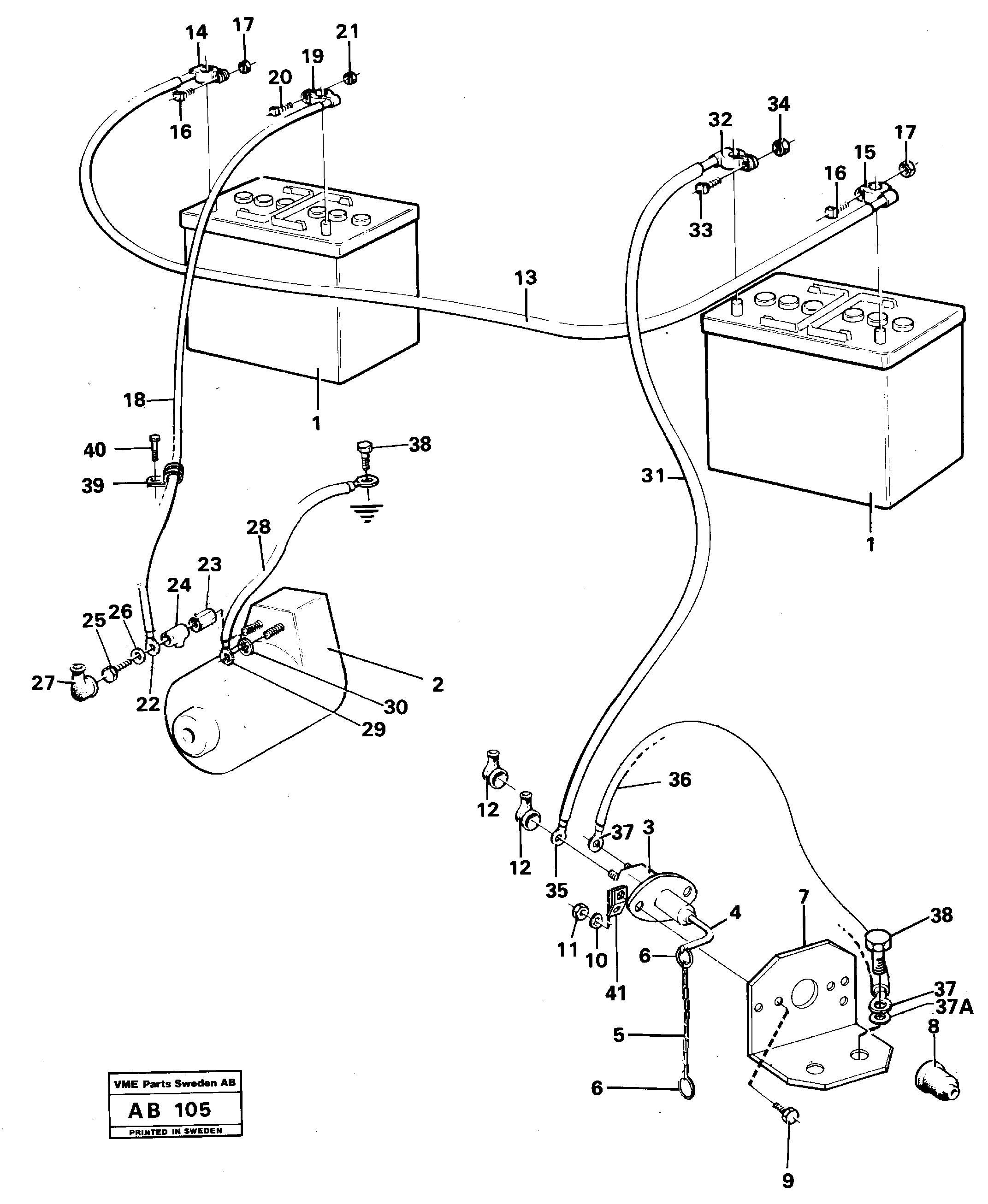 Mounting rail VOE955294 VOLVO