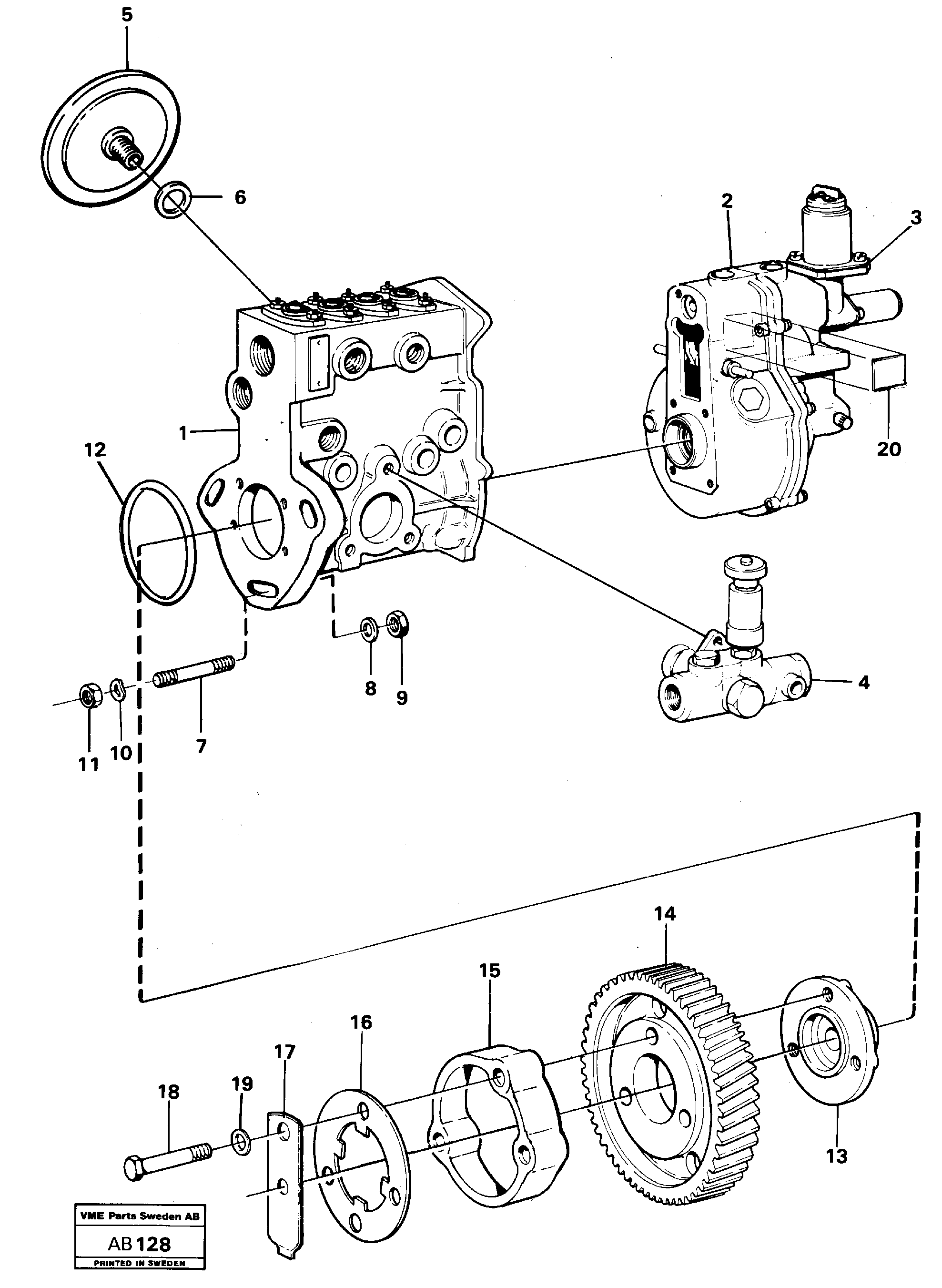 Tilt bearing VOE940097 VOLVO