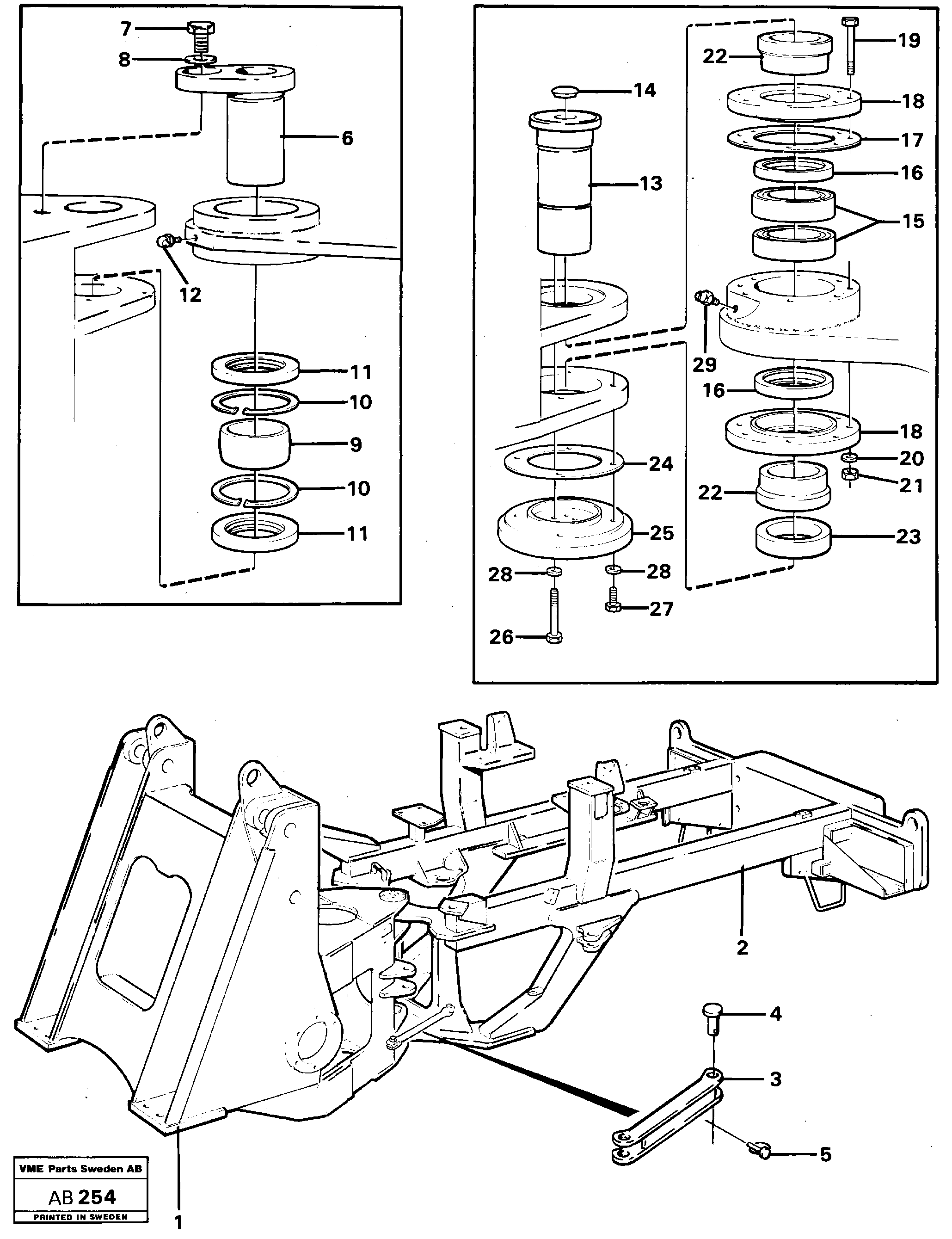 Front frame VOE11002850 VOLVO