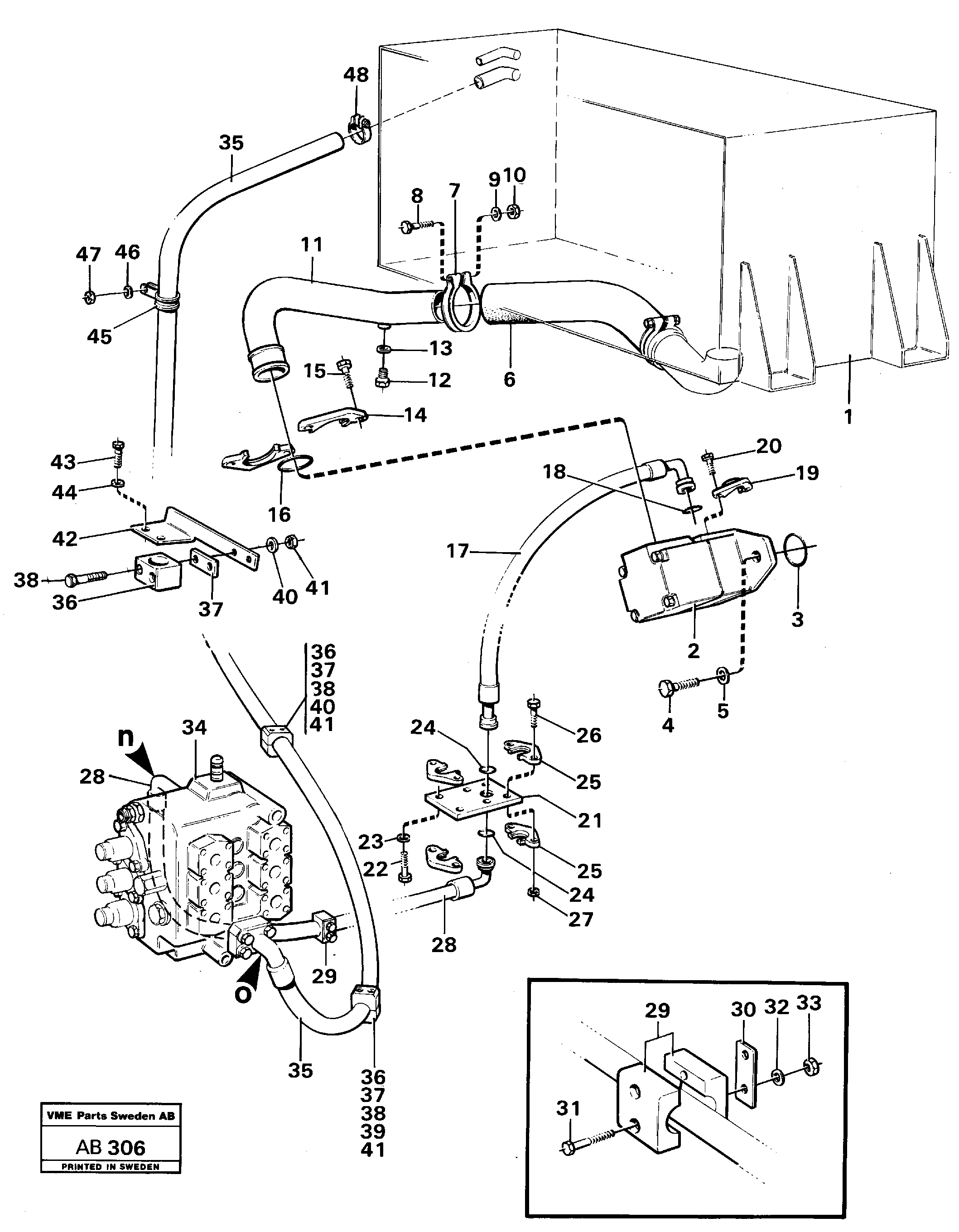 Heating Pipe VOE4949600 VOLVO