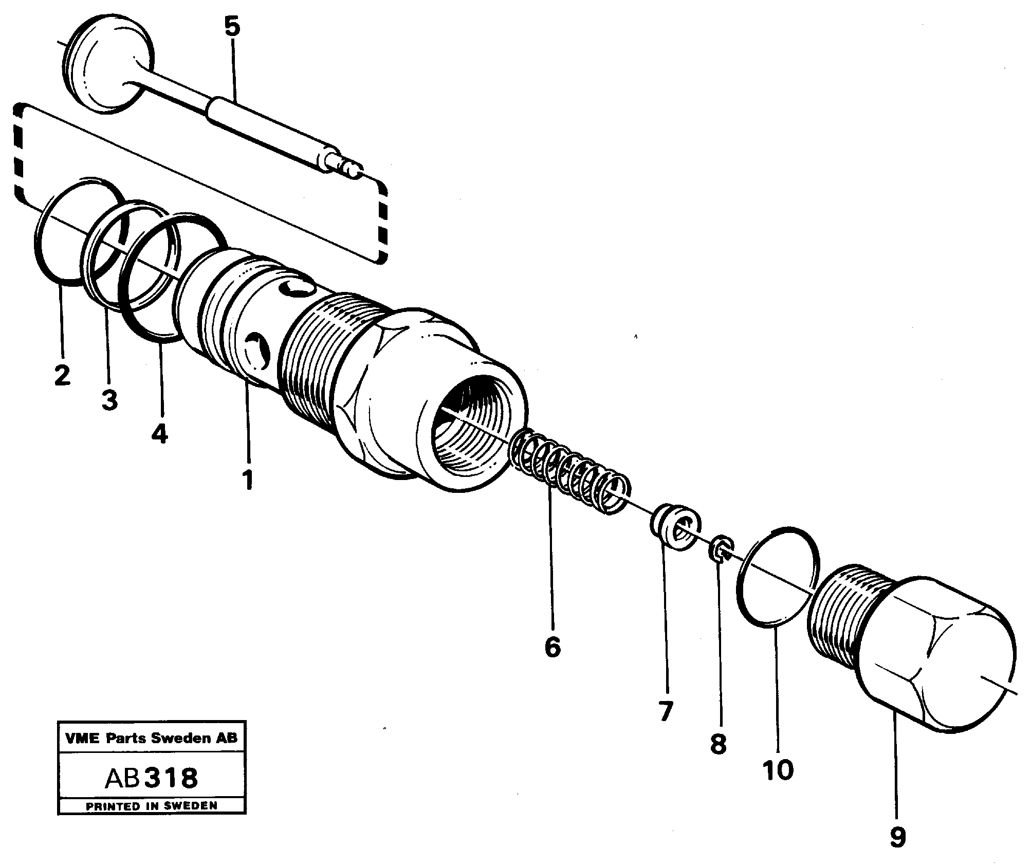 Spring Retainer VOE11993033 VOLVO