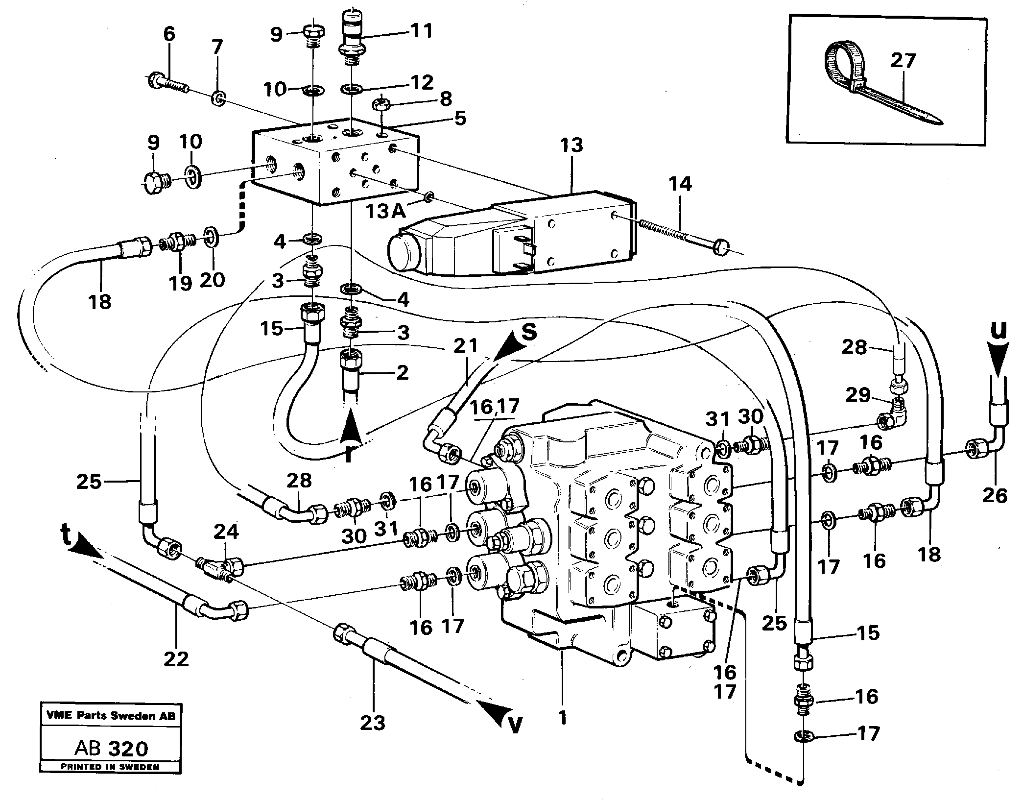 Timing gear casing VOE13932795 VOLVO