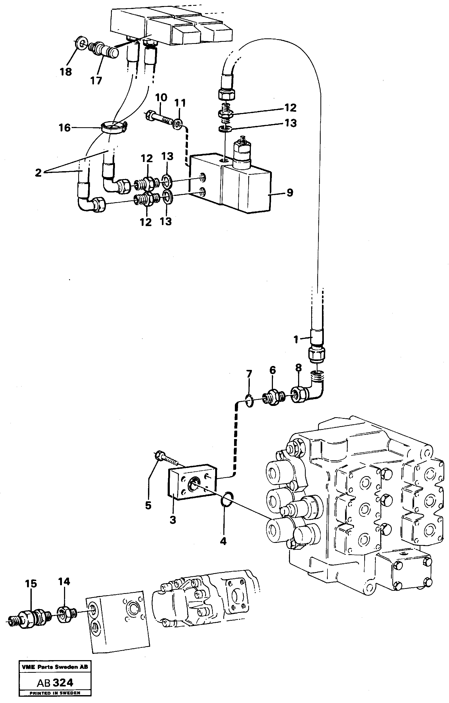 Link bearing VOE11992808 VOLVO