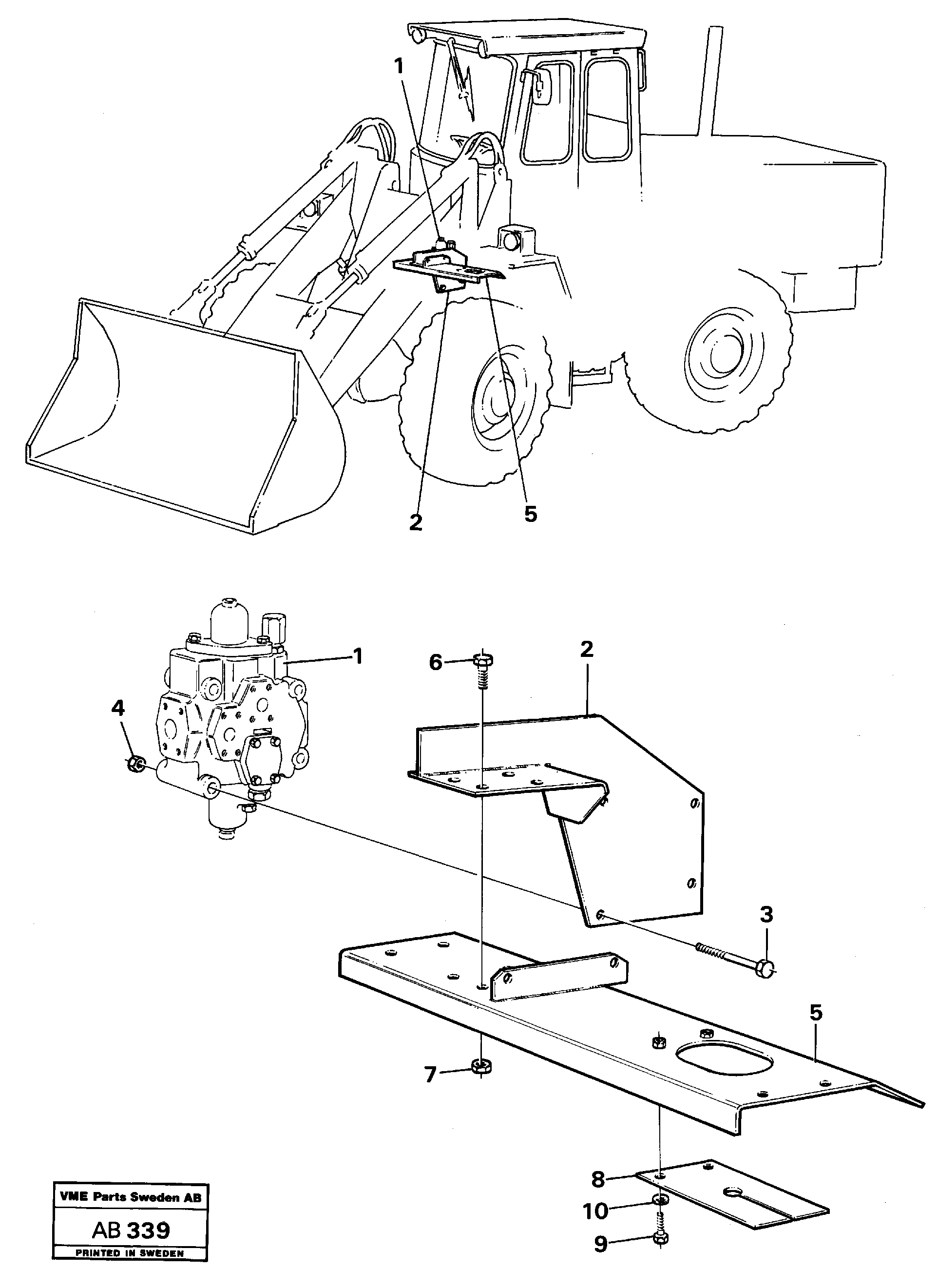 Seat frame VOE11003471 VOLVO