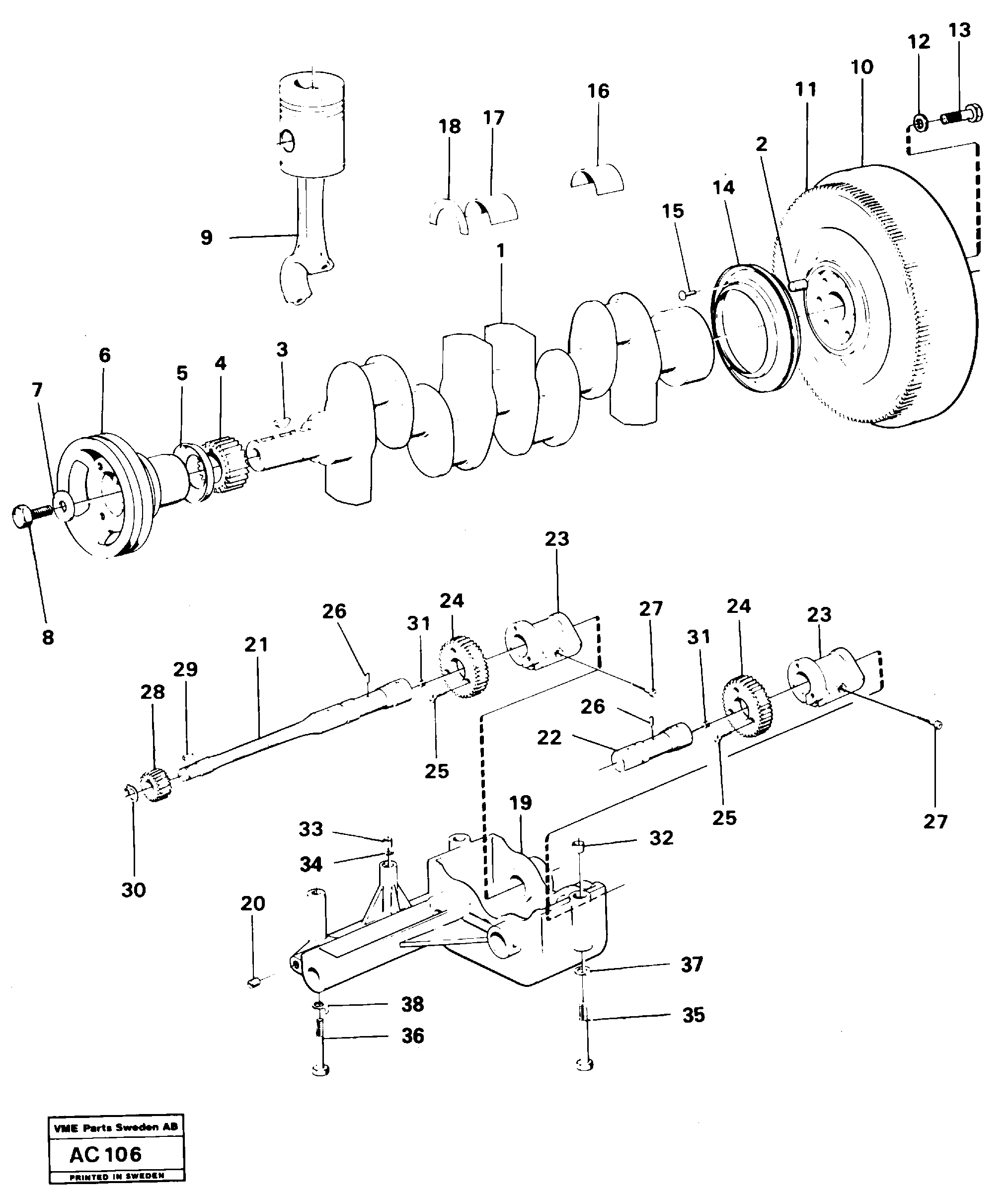 Fitting Lh VOE11030090 VOLVO