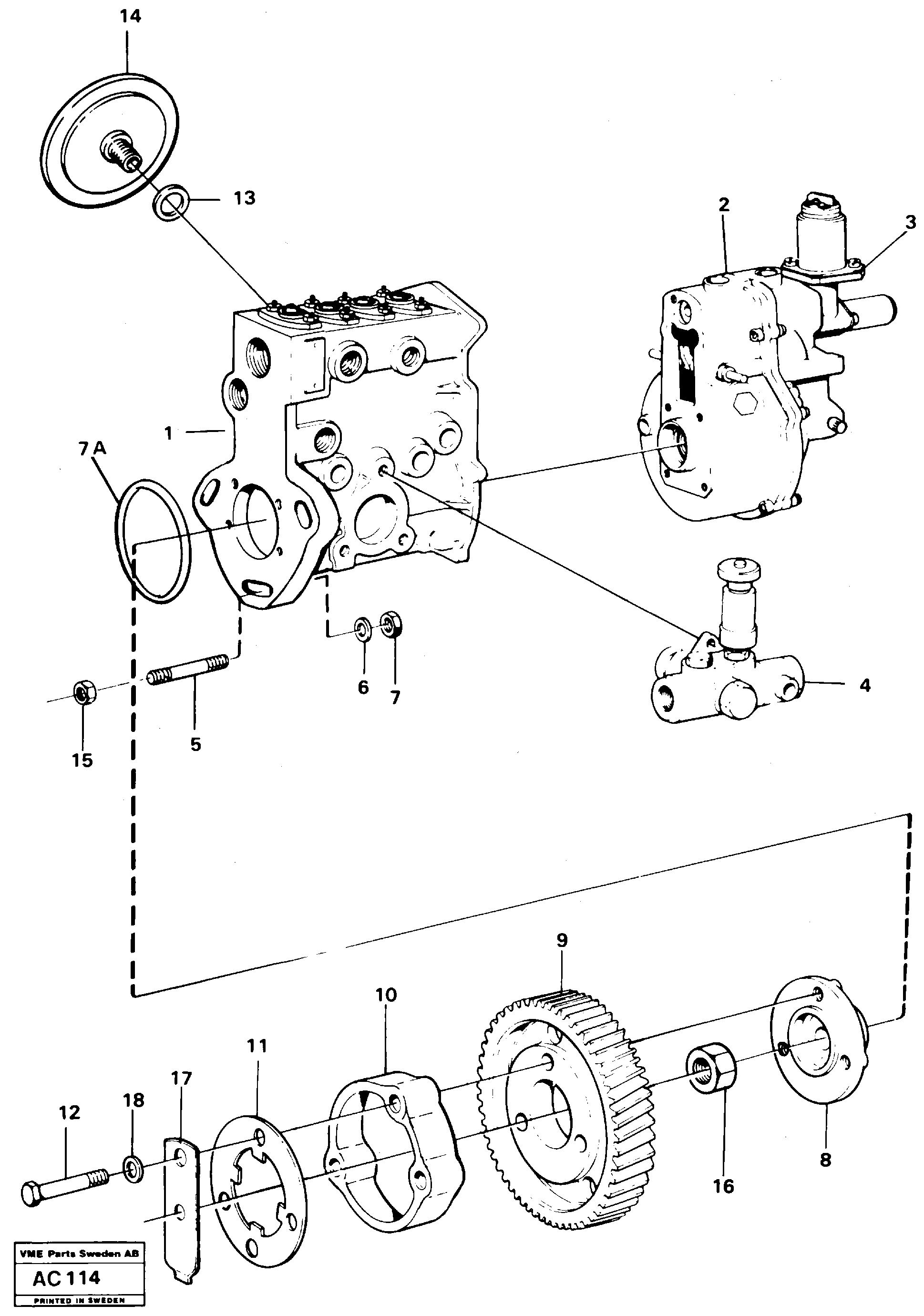 Скользящий зуб VOE11030113 VOLVO