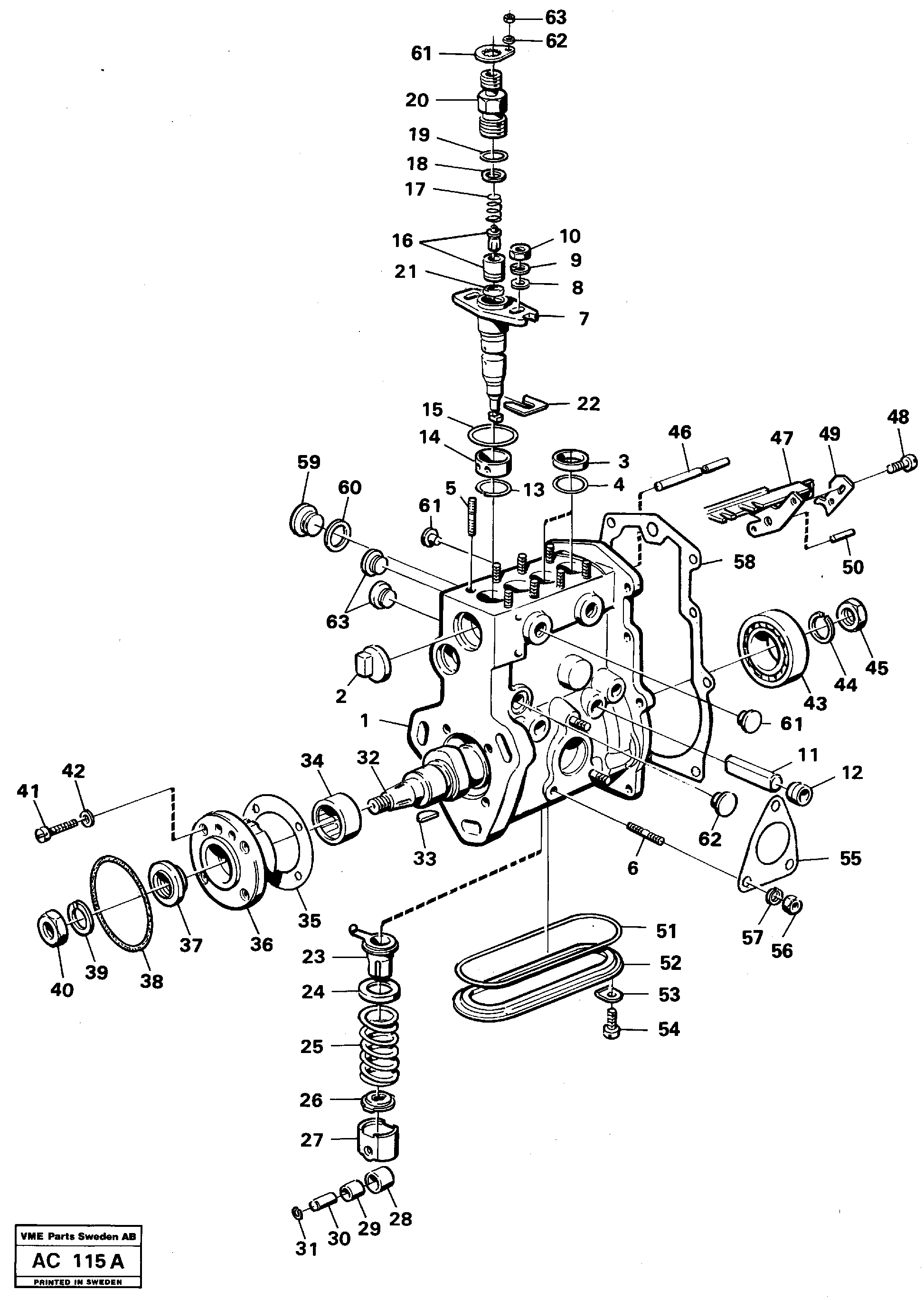 Camshaft VOE11996456 VOLVO