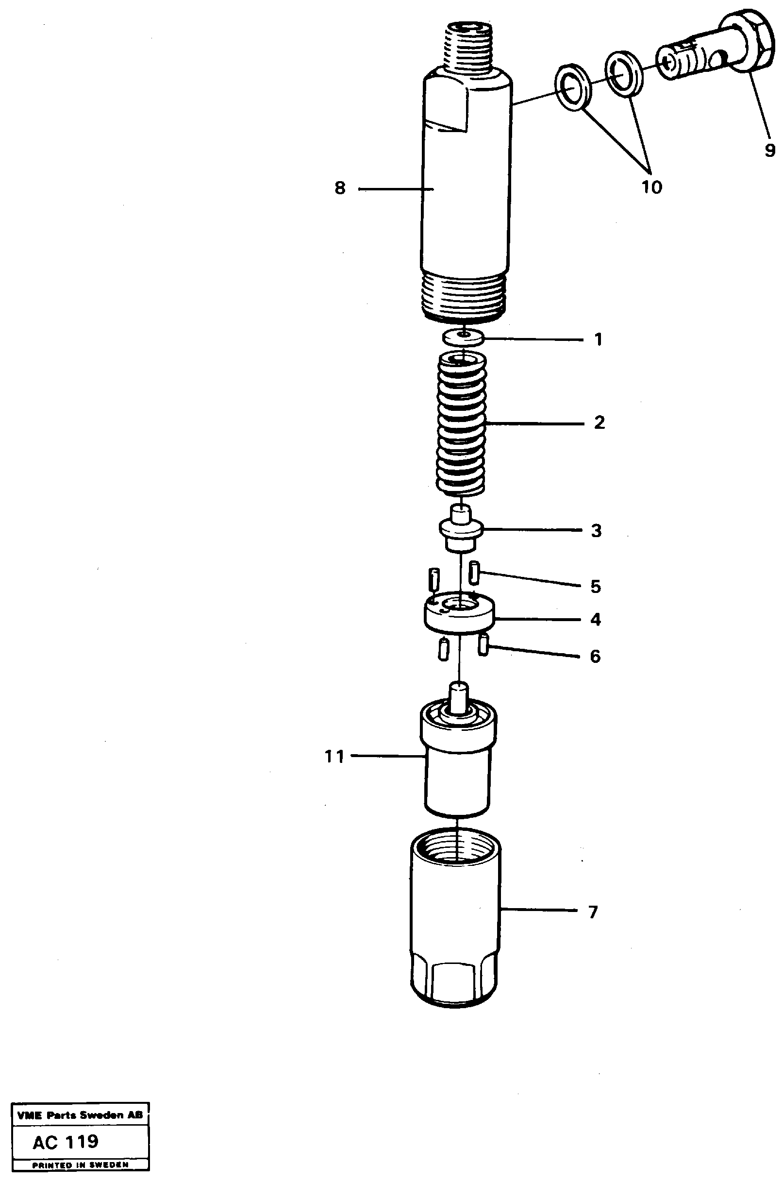 Spacer flange VOE3094597 VOLVO