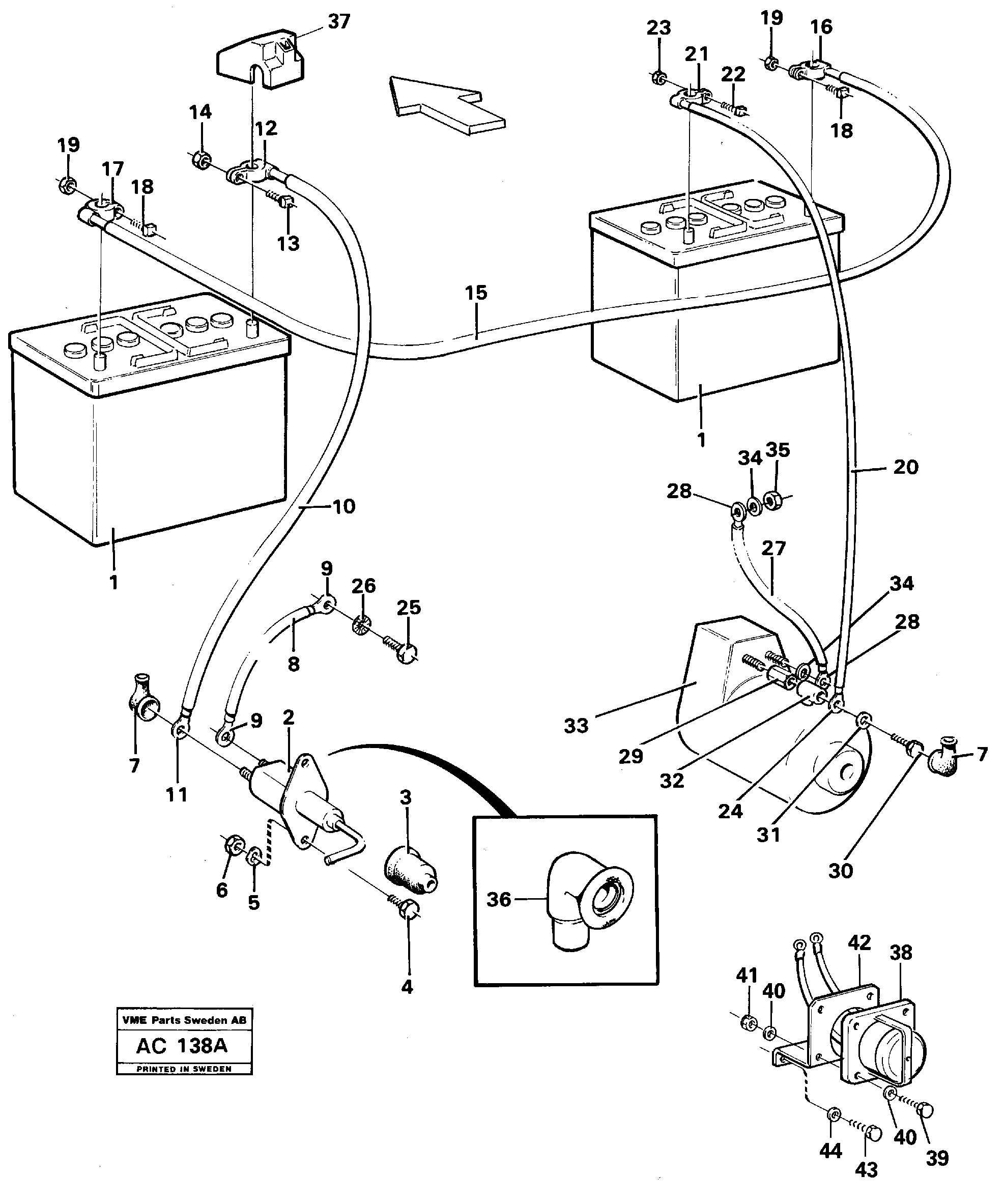 Bracket VOE11003407 VOLVO