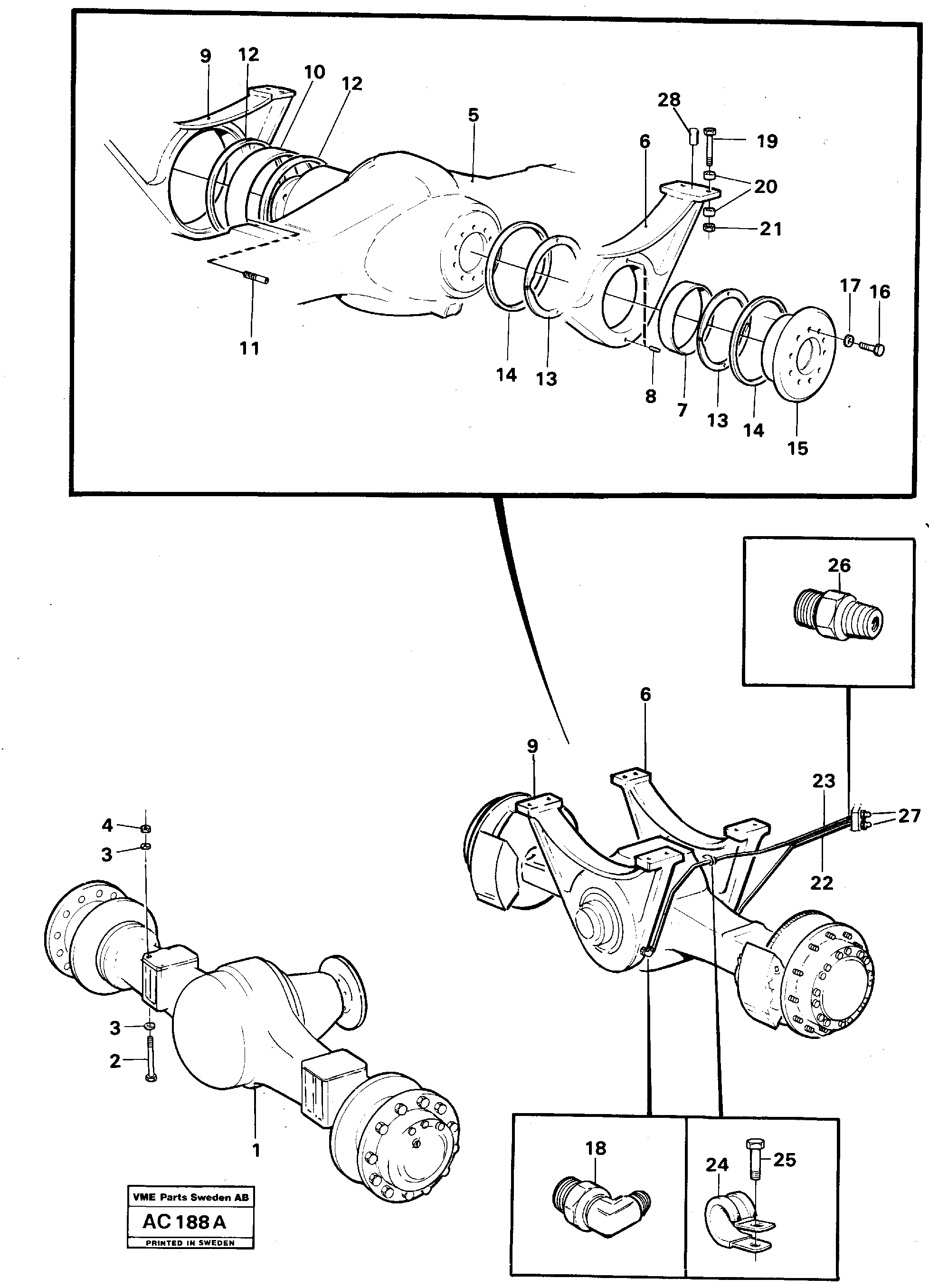 Планетарный мост VOE23710 VOLVO
