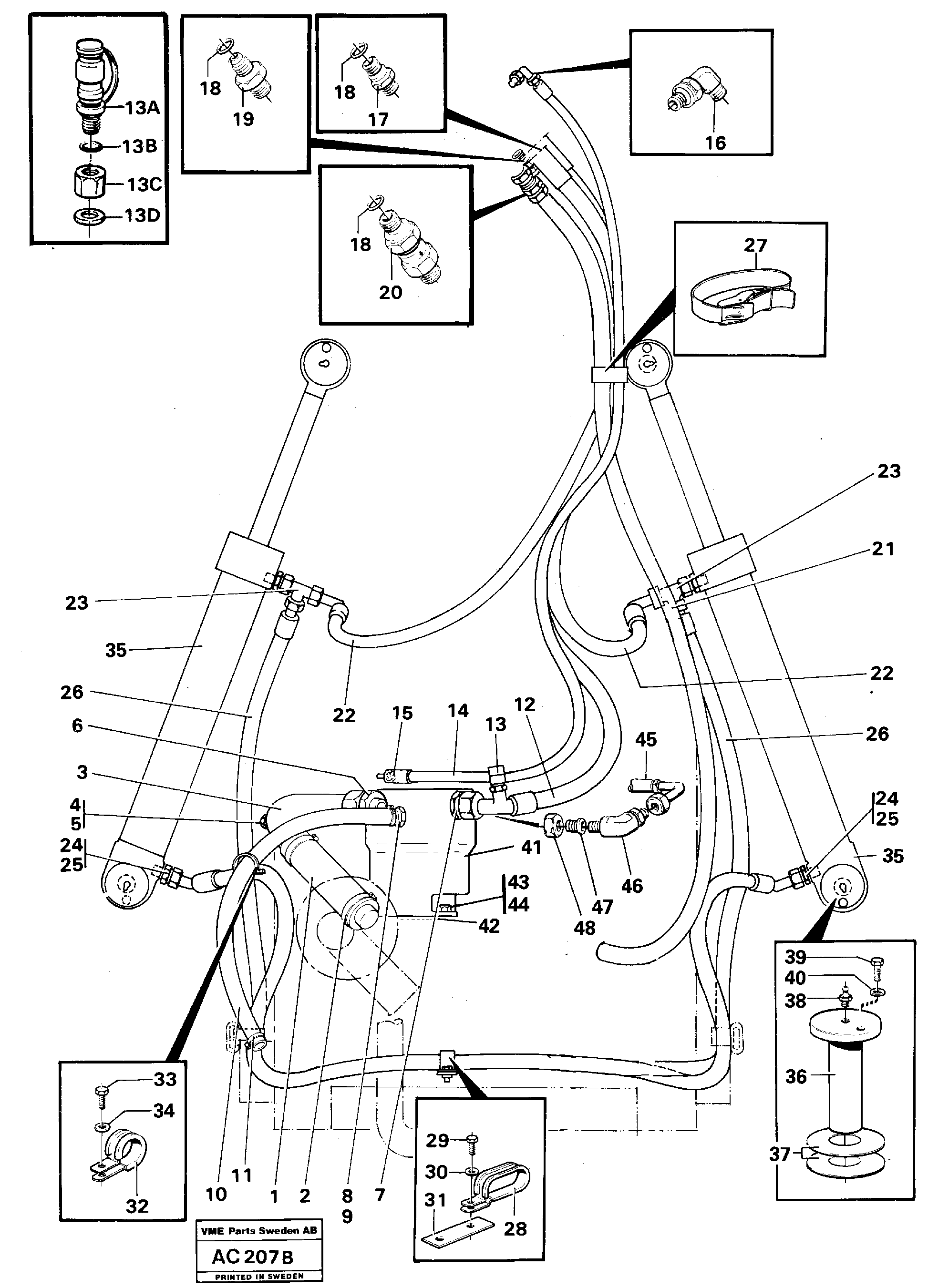 Timing gear casing VOE13933202 VOLVO