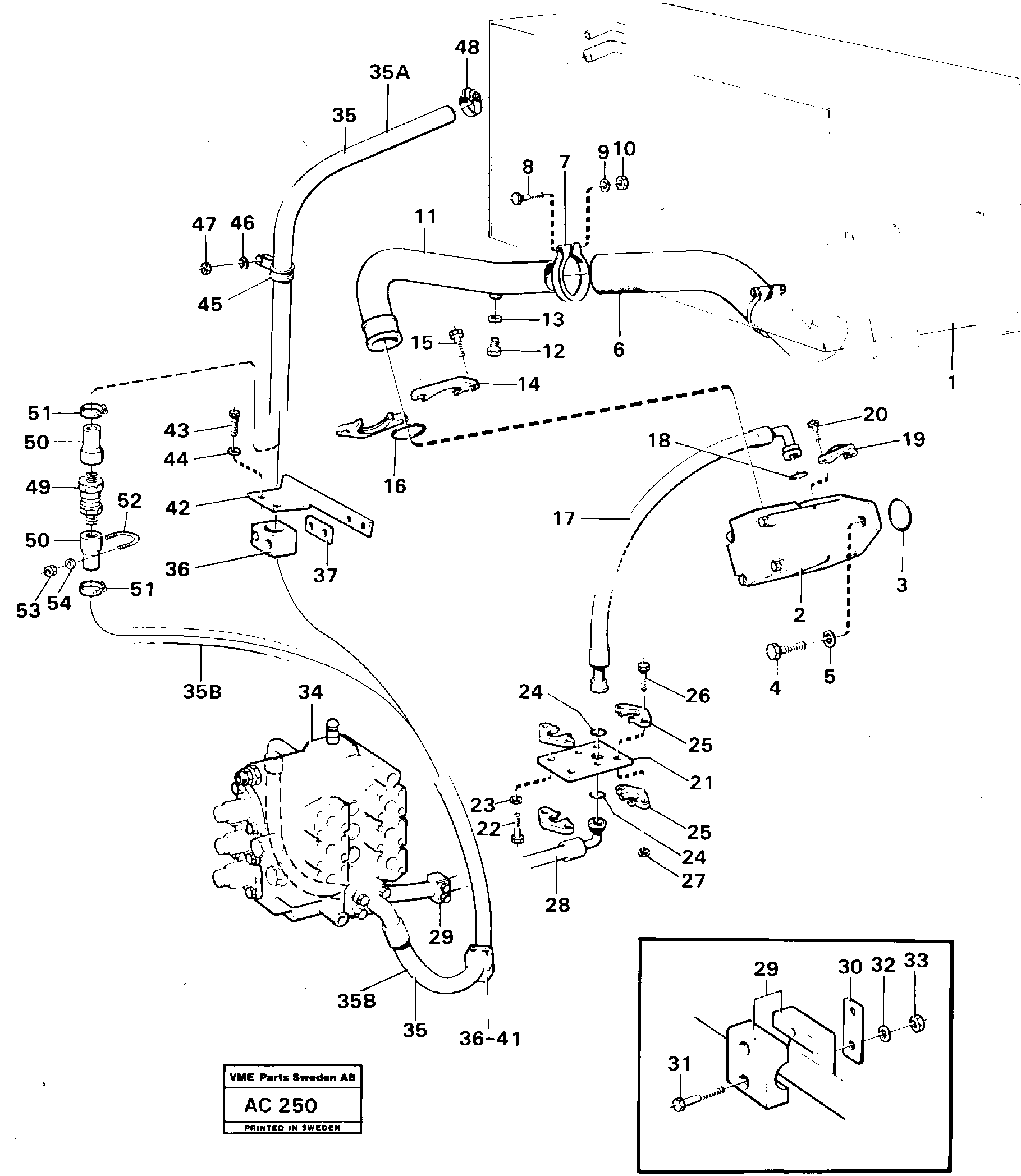 Timing gear casing VOE11003591 VOLVO