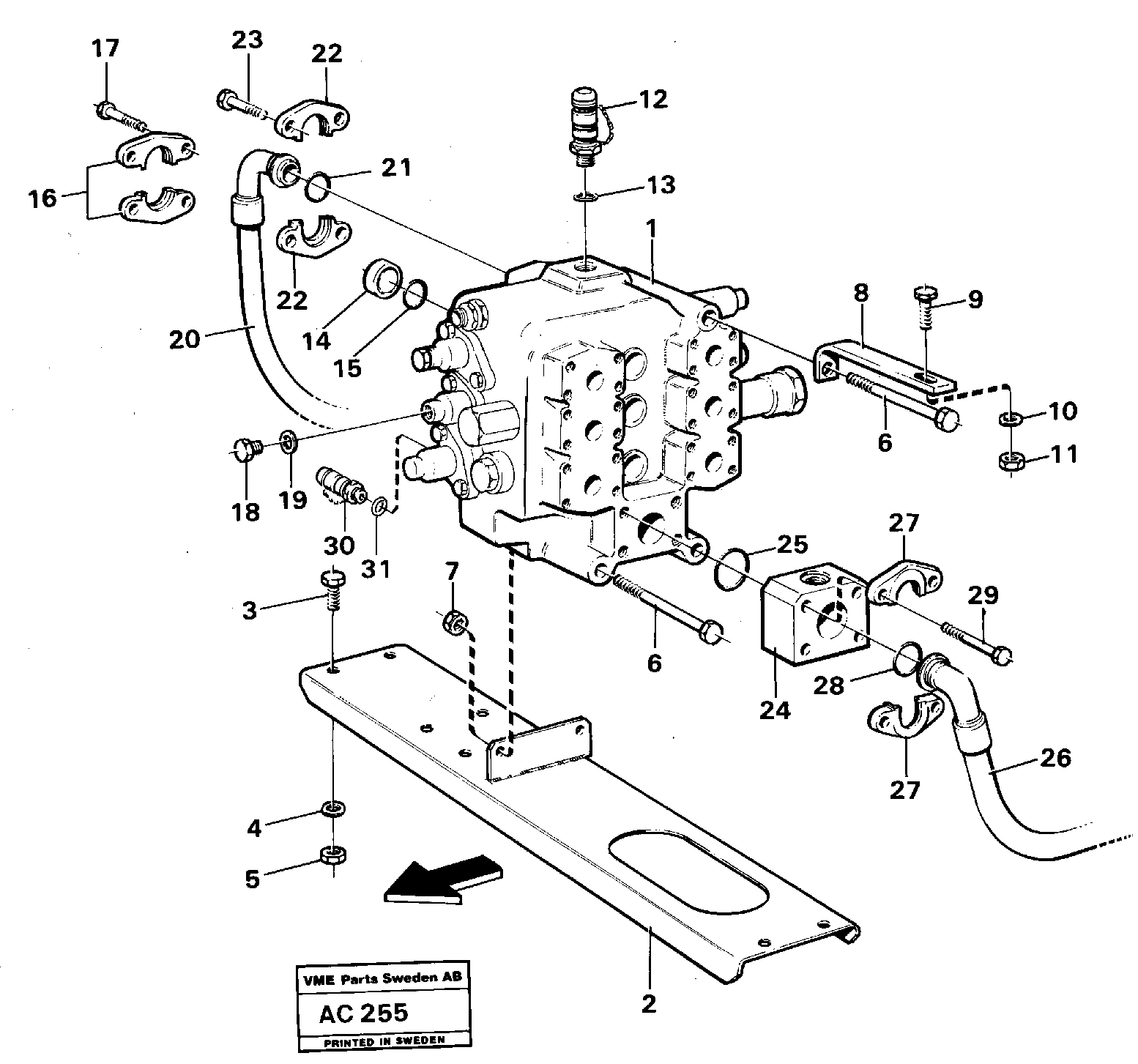 Connection block VOE11002087 VOLVO