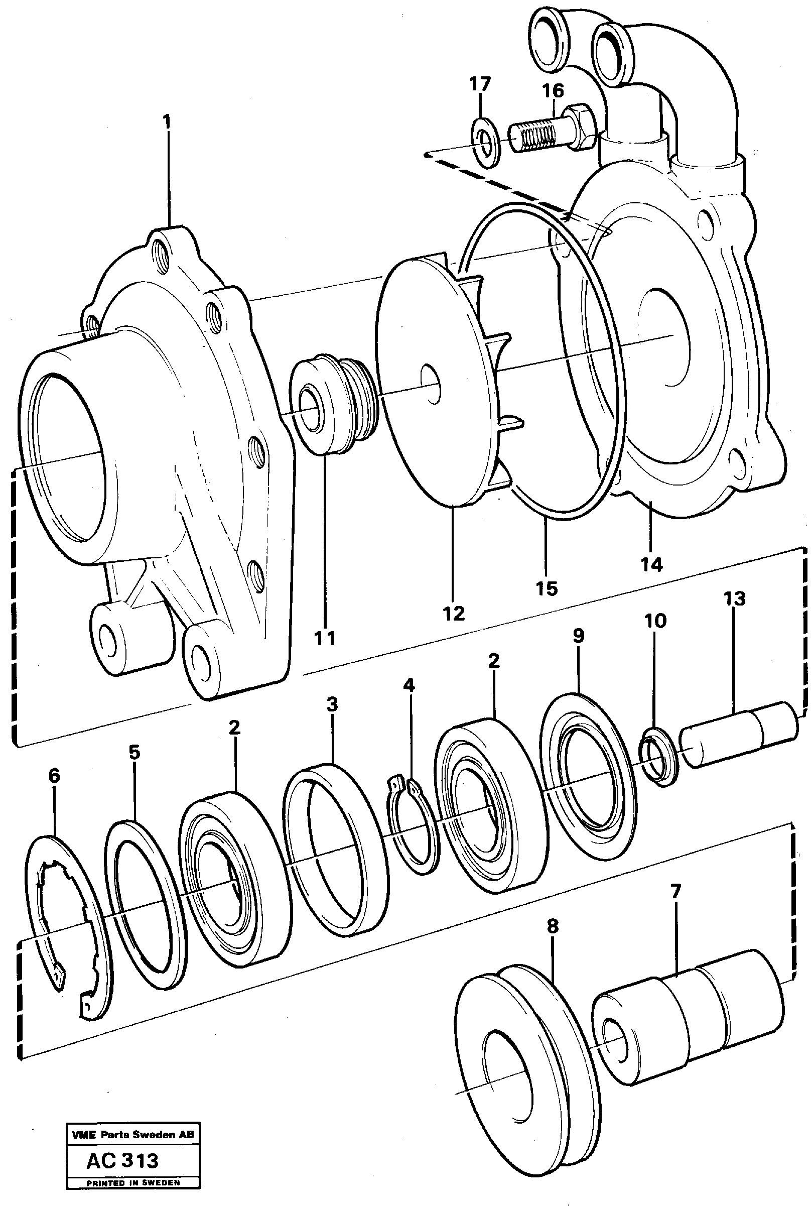 Base Cover VOE11030658 VOLVO