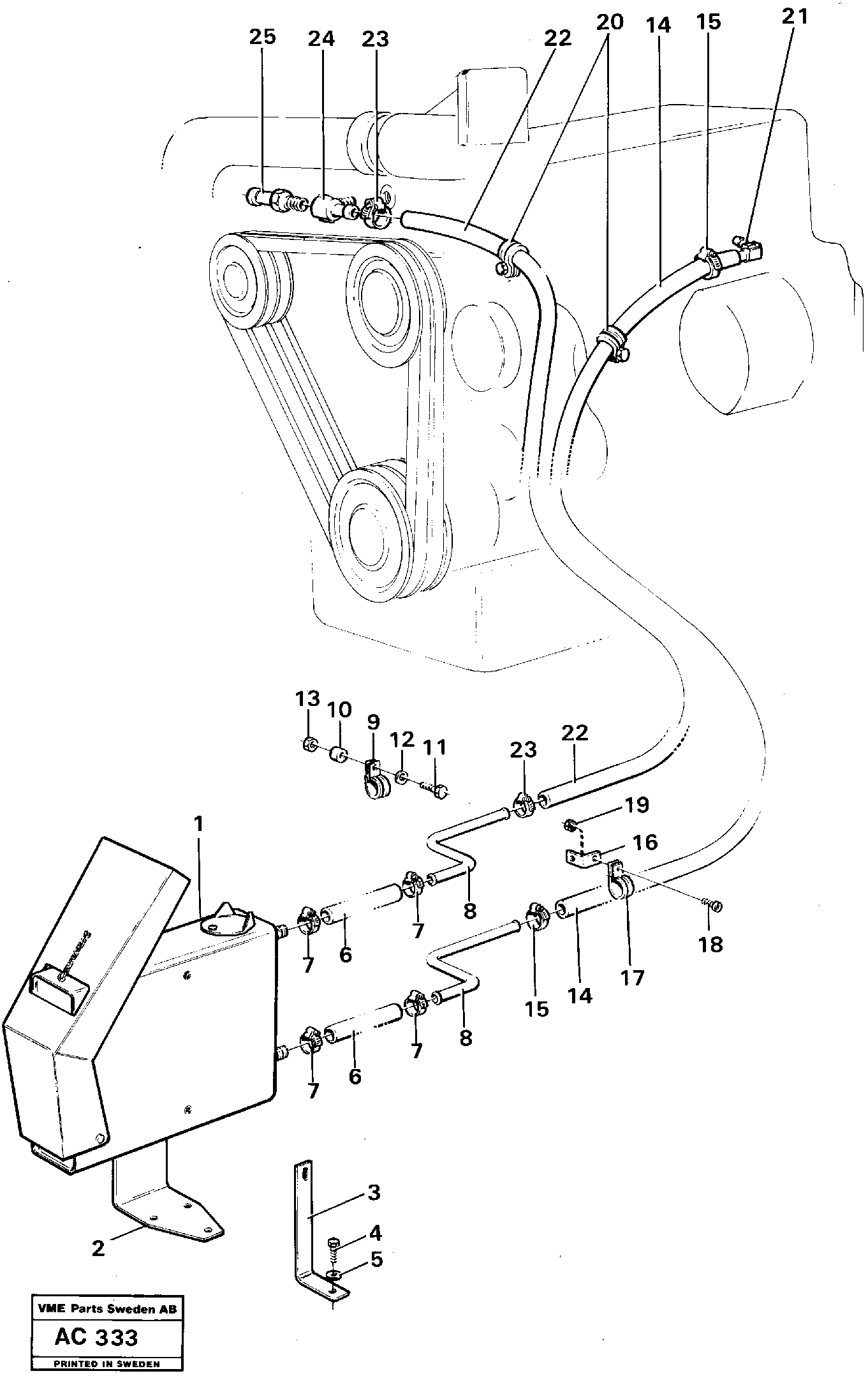Engine heater VOE11018609 VOLVO
