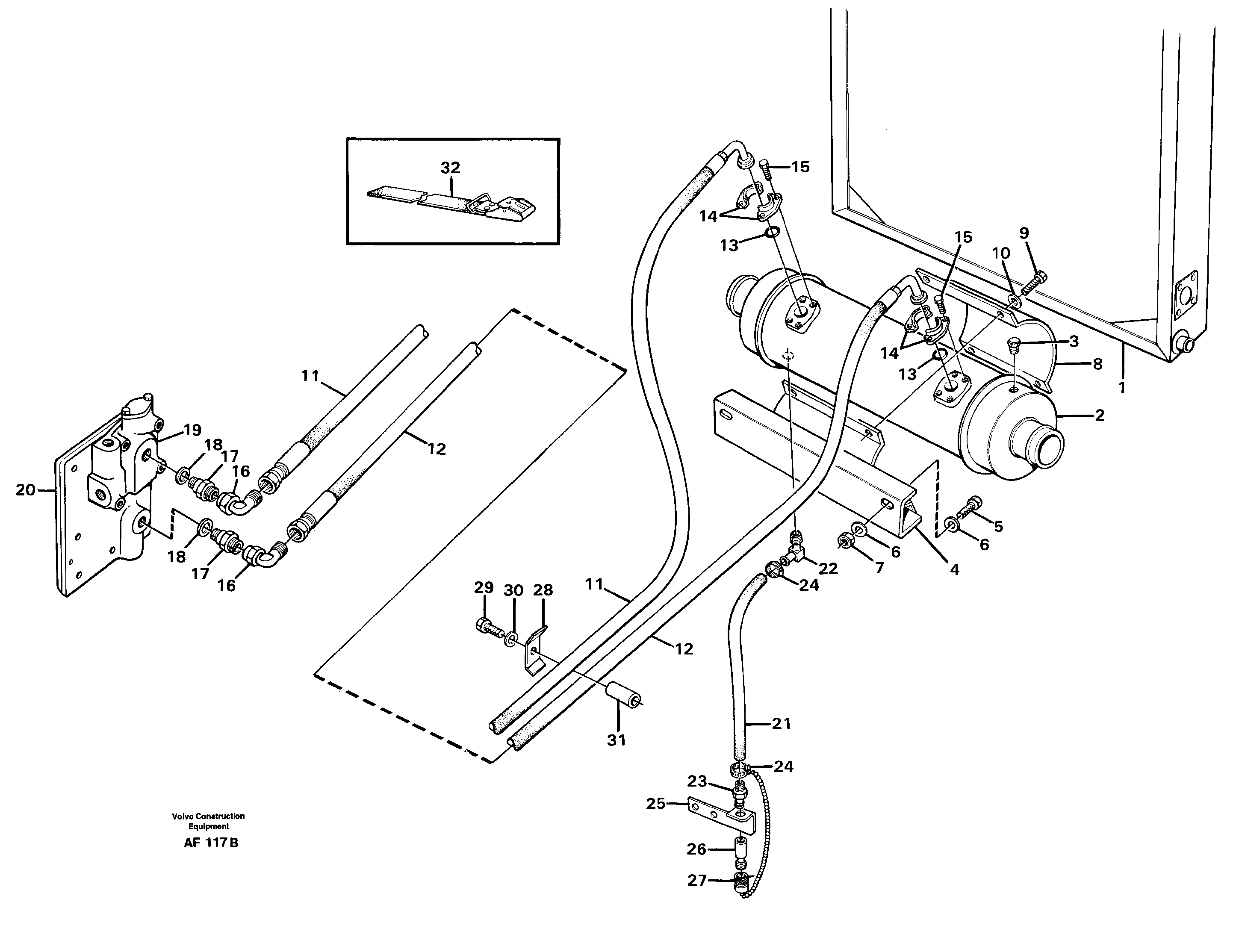 Timing gear casing VOE13932992 VOLVO