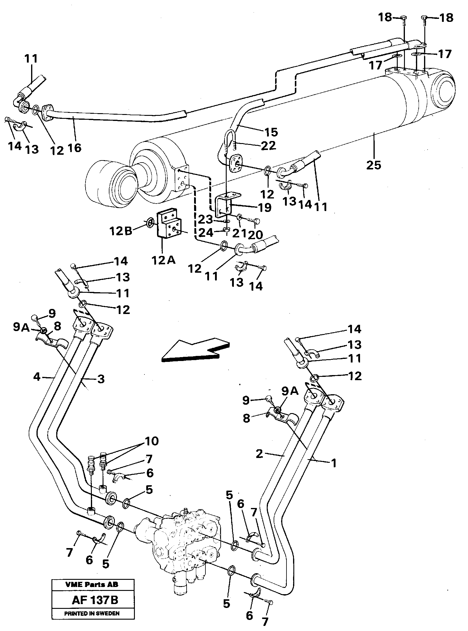 Control sleeve VOE11075196 VOLVO