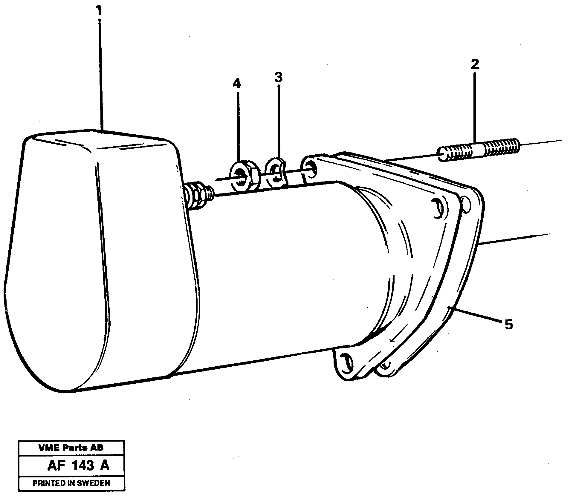 Hose for cooling a. VOE11031126 VOLVO